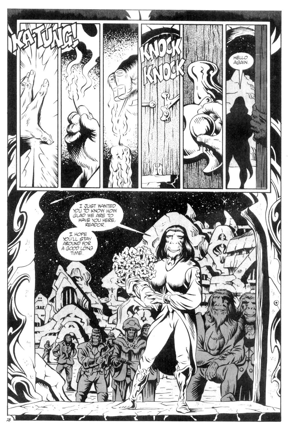 Read online Planet of the Apes (1990) comic -  Issue #6 - 30
