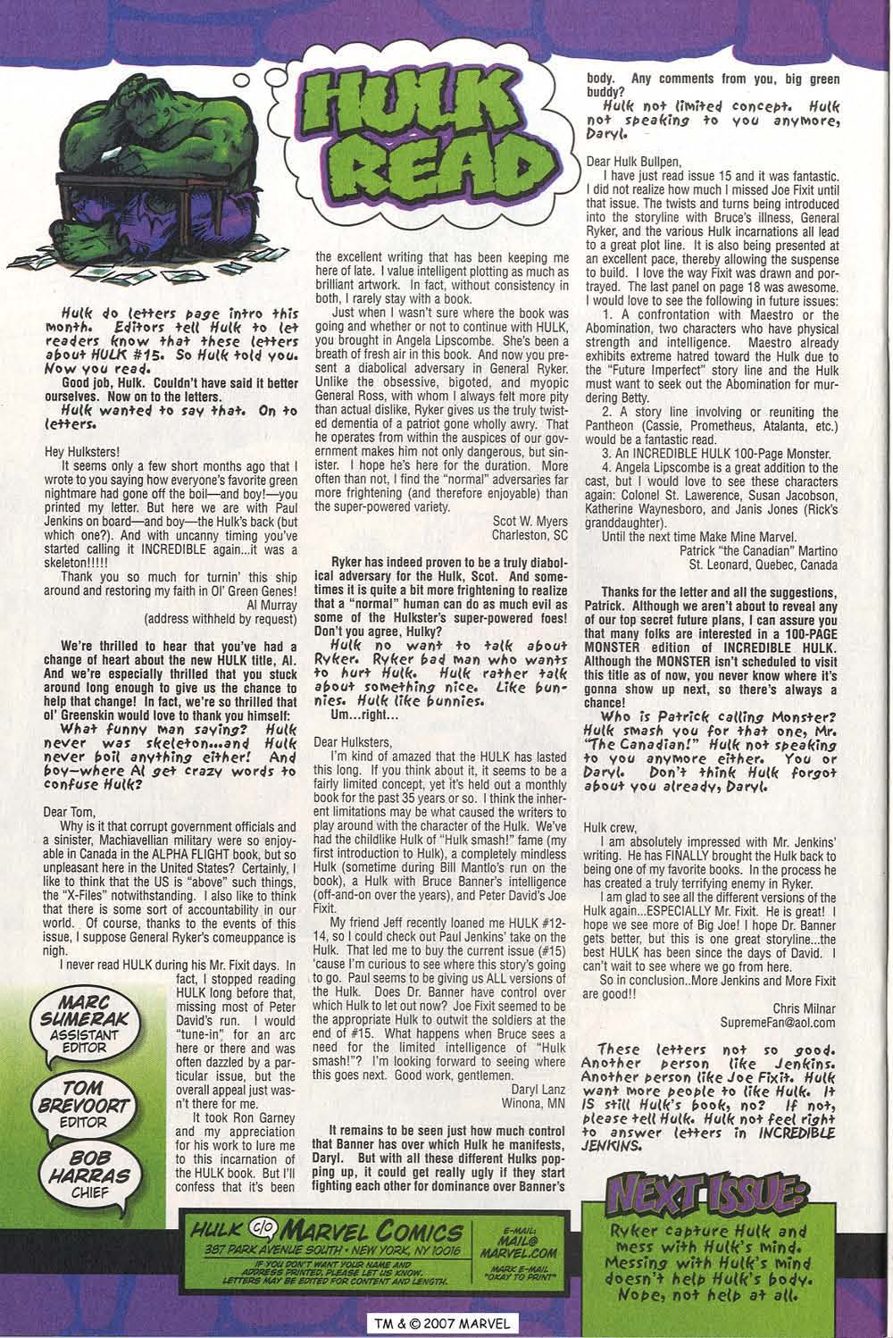 Read online The Incredible Hulk (2000) comic -  Issue #18 - 28