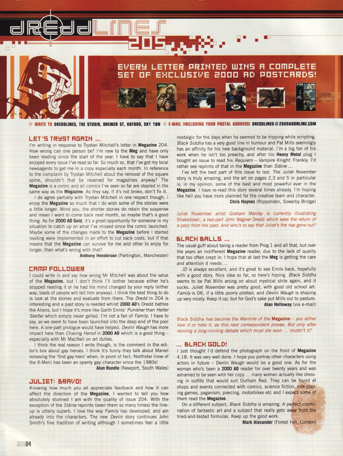 Judge Dredd Megazine (Vol. 5) issue 205 - Page 4