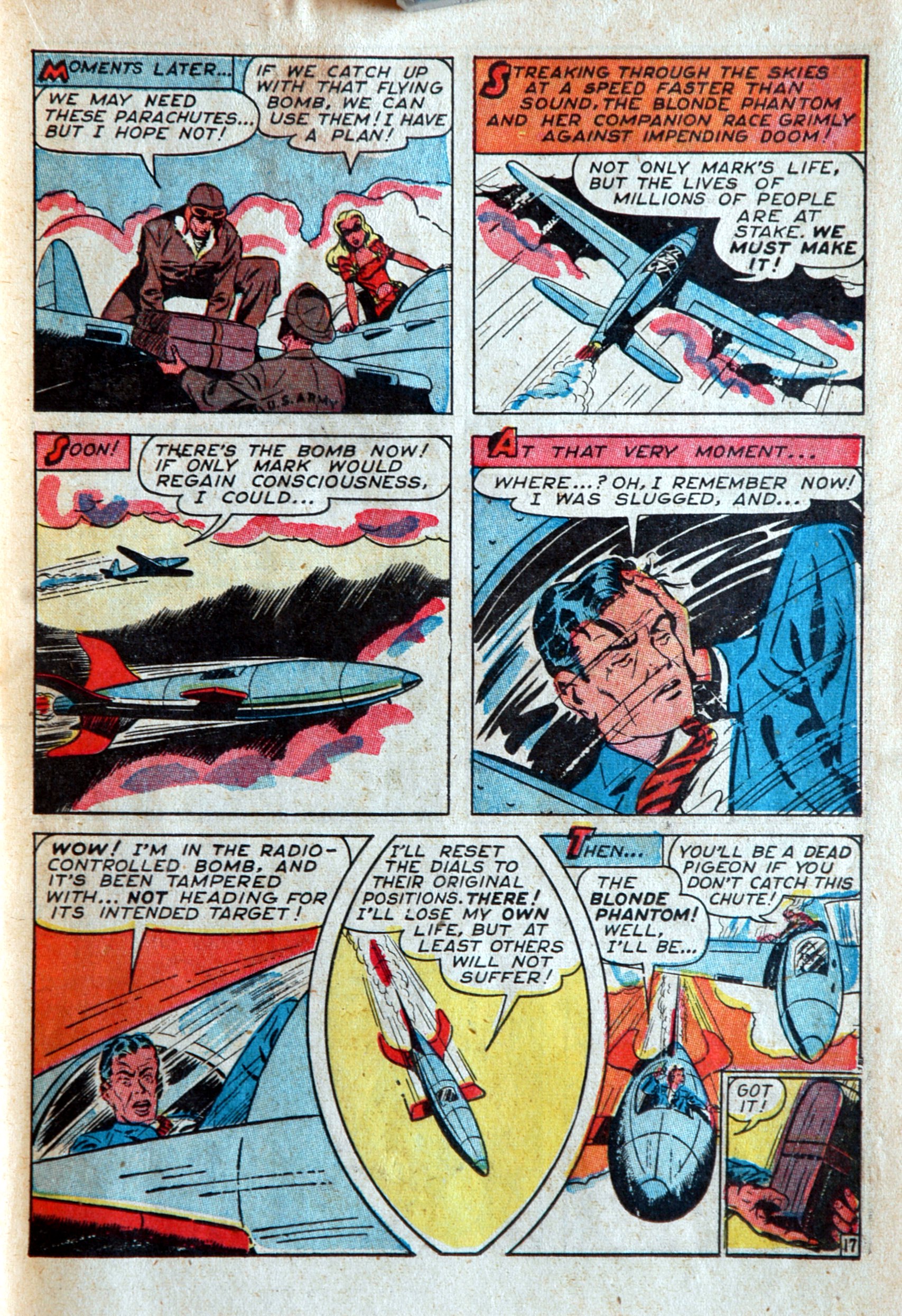 Read online Blonde Phantom Comics comic -  Issue #12 - 19
