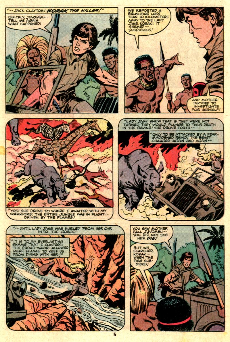 Read online Tarzan (1977) comic -  Issue #25 - 4