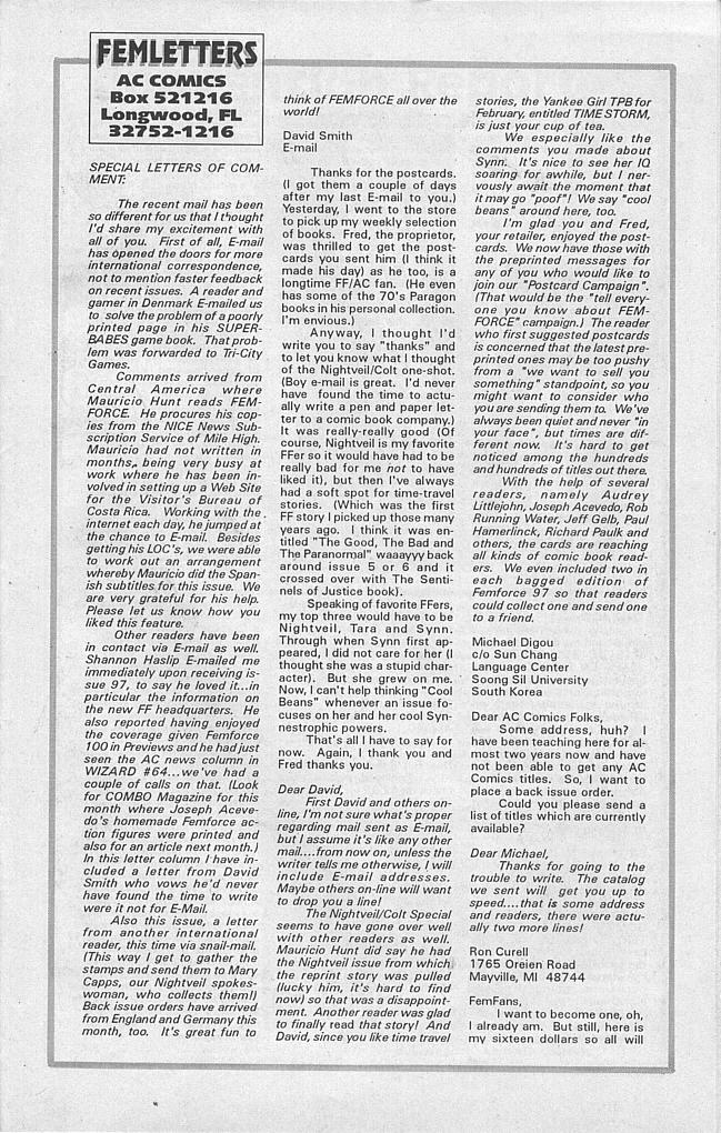 Read online Femforce comic -  Issue #98 - 27