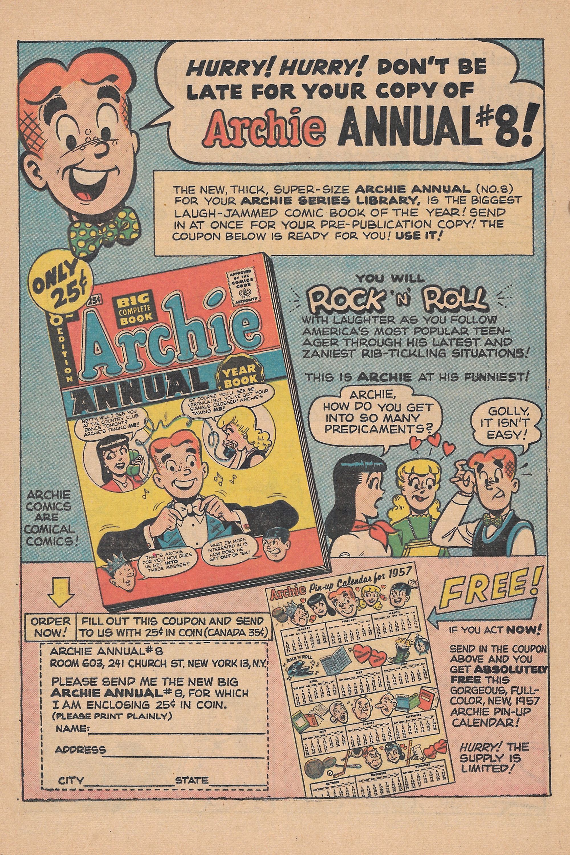 Read online Archie's Joke Book Magazine comic -  Issue #23 - 24