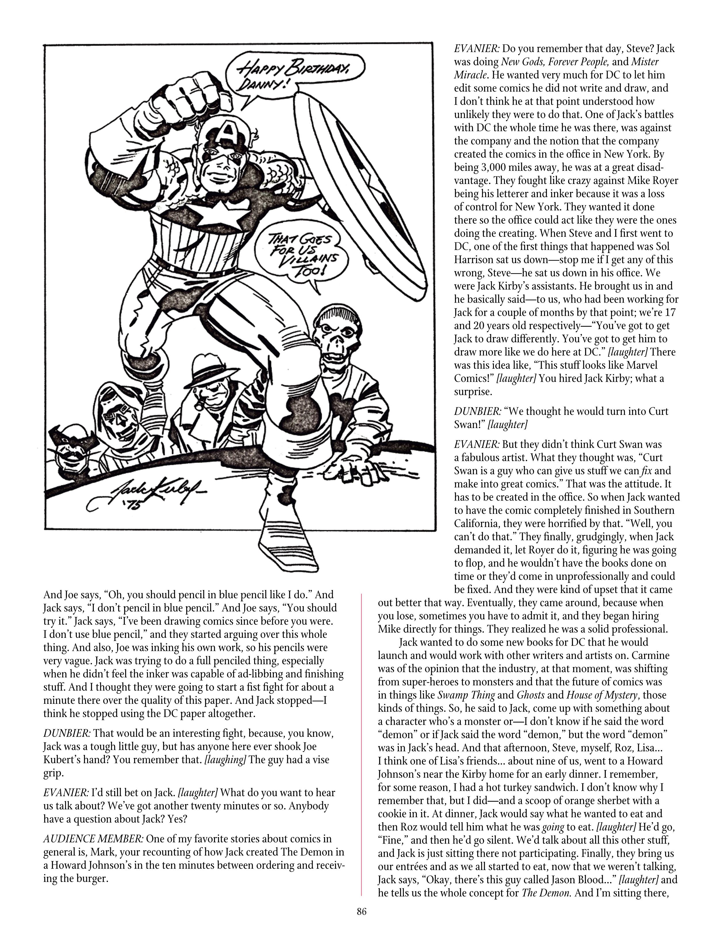 Read online The Jack Kirby Collector comic -  Issue #72 - 88