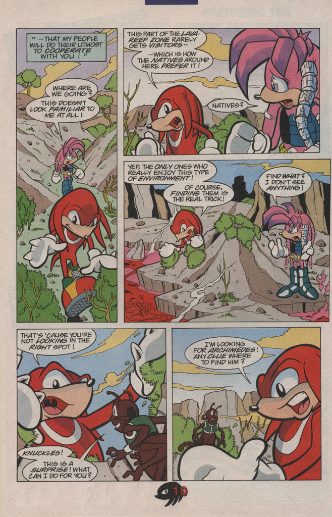 Read online Knuckles the Echidna comic -  Issue #7 - 18