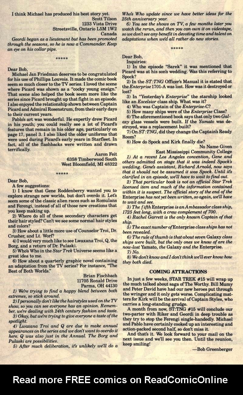 Read online Star Trek: The Next Generation (1989) comic -  Issue #14 - 27