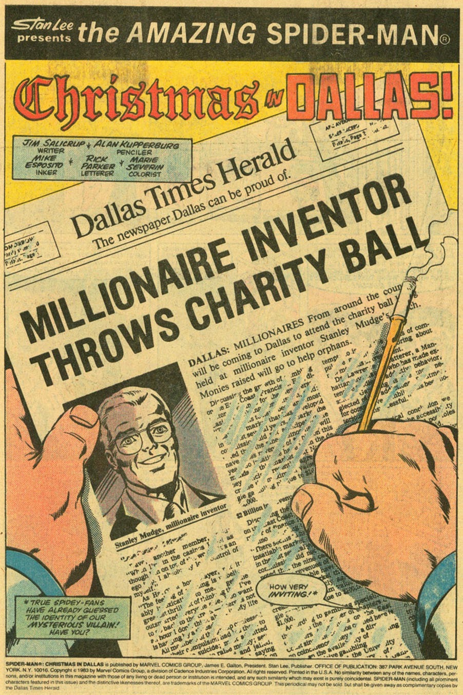 Read online Spider-Man: Christmas in Dallas (Dallas Times Herald Giveaway) comic -  Issue # Full - 3