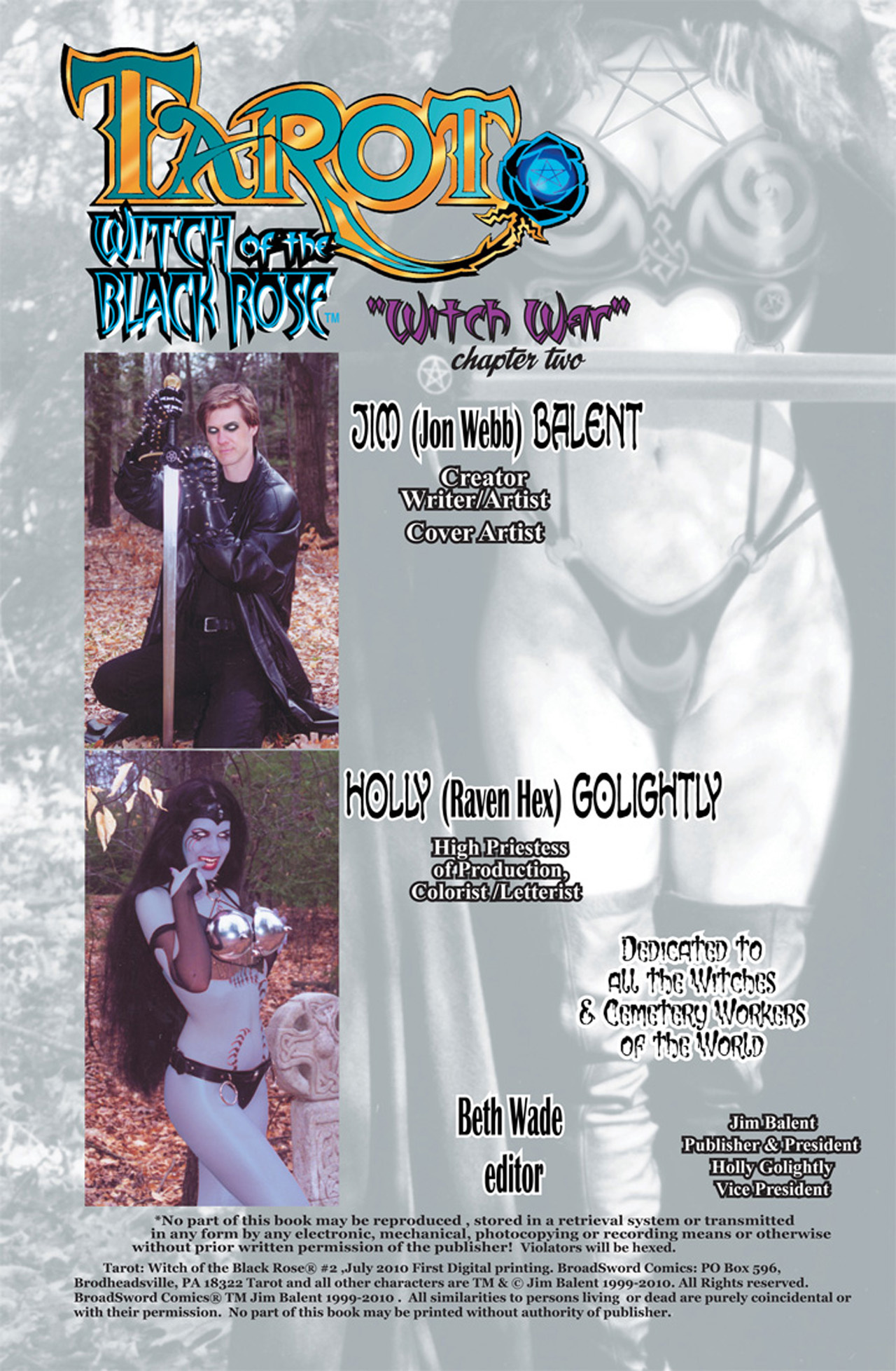 Read online Tarot: Witch of the Black Rose comic -  Issue #2 - 2