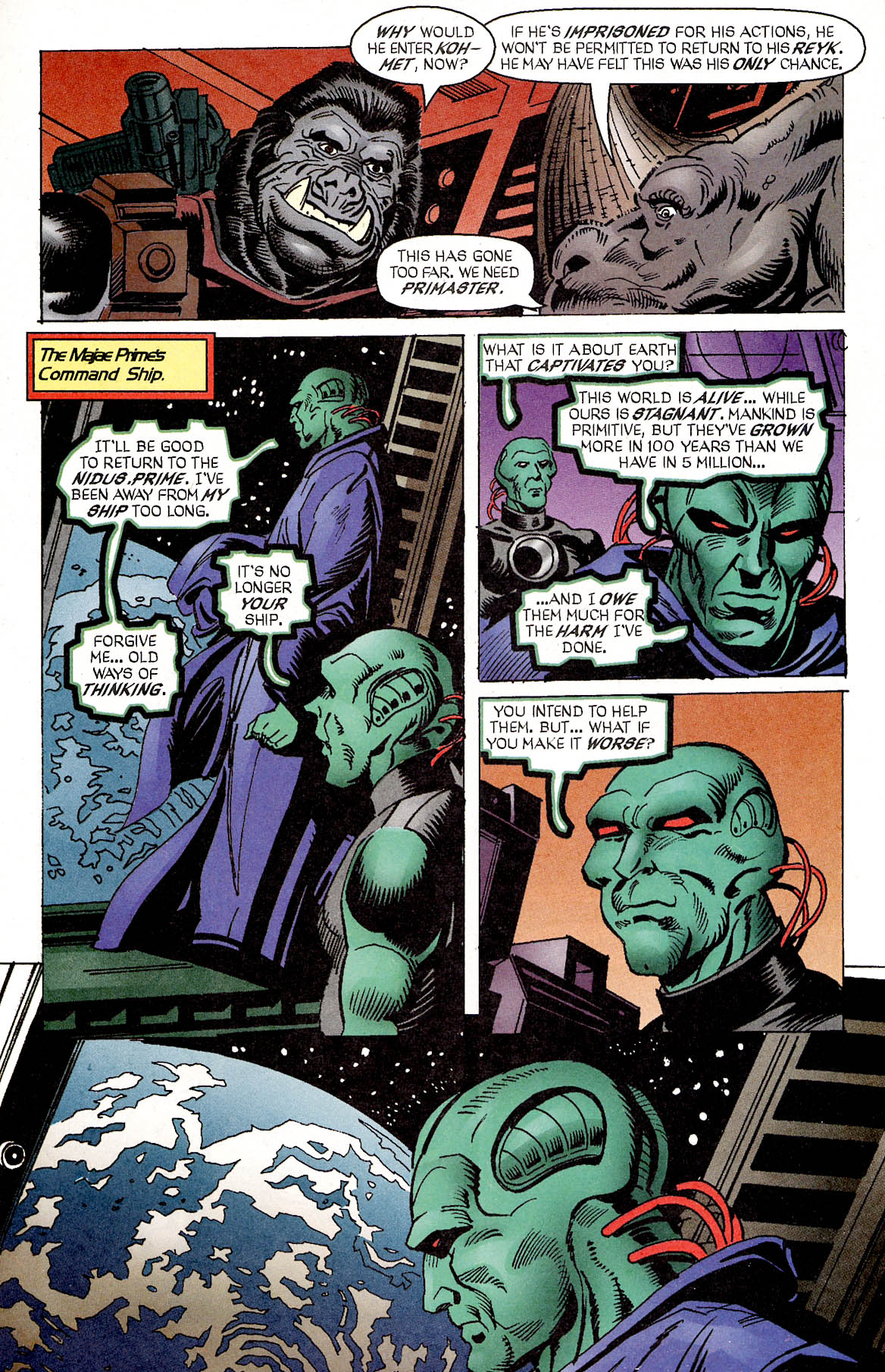 Read online Leonard Nimoy's Primortals (1996) comic -  Issue #8 - 9