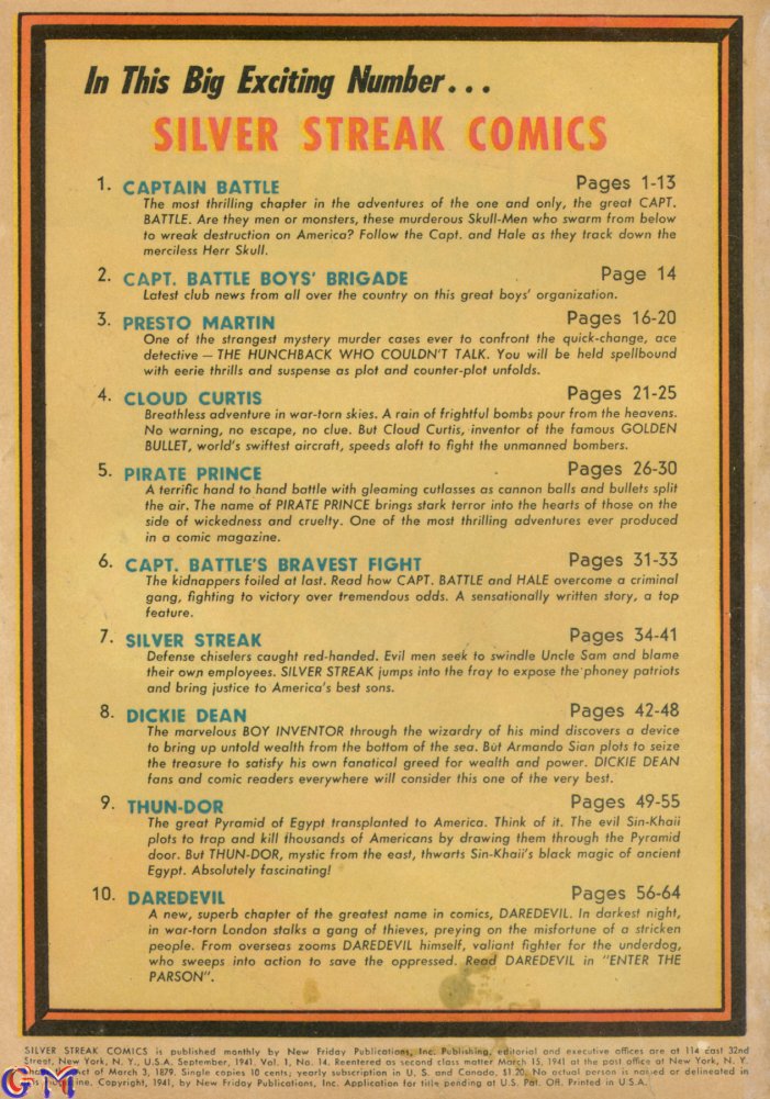 Read online Silver Streak Comics comic -  Issue #14 - 2