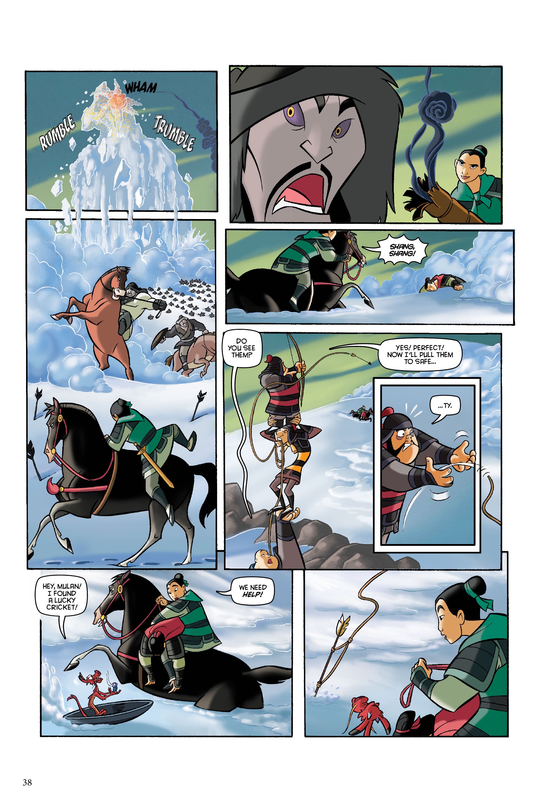 Read online Disney Mulan: The Story of the Movie in Comics comic -  Issue # TPB - 38