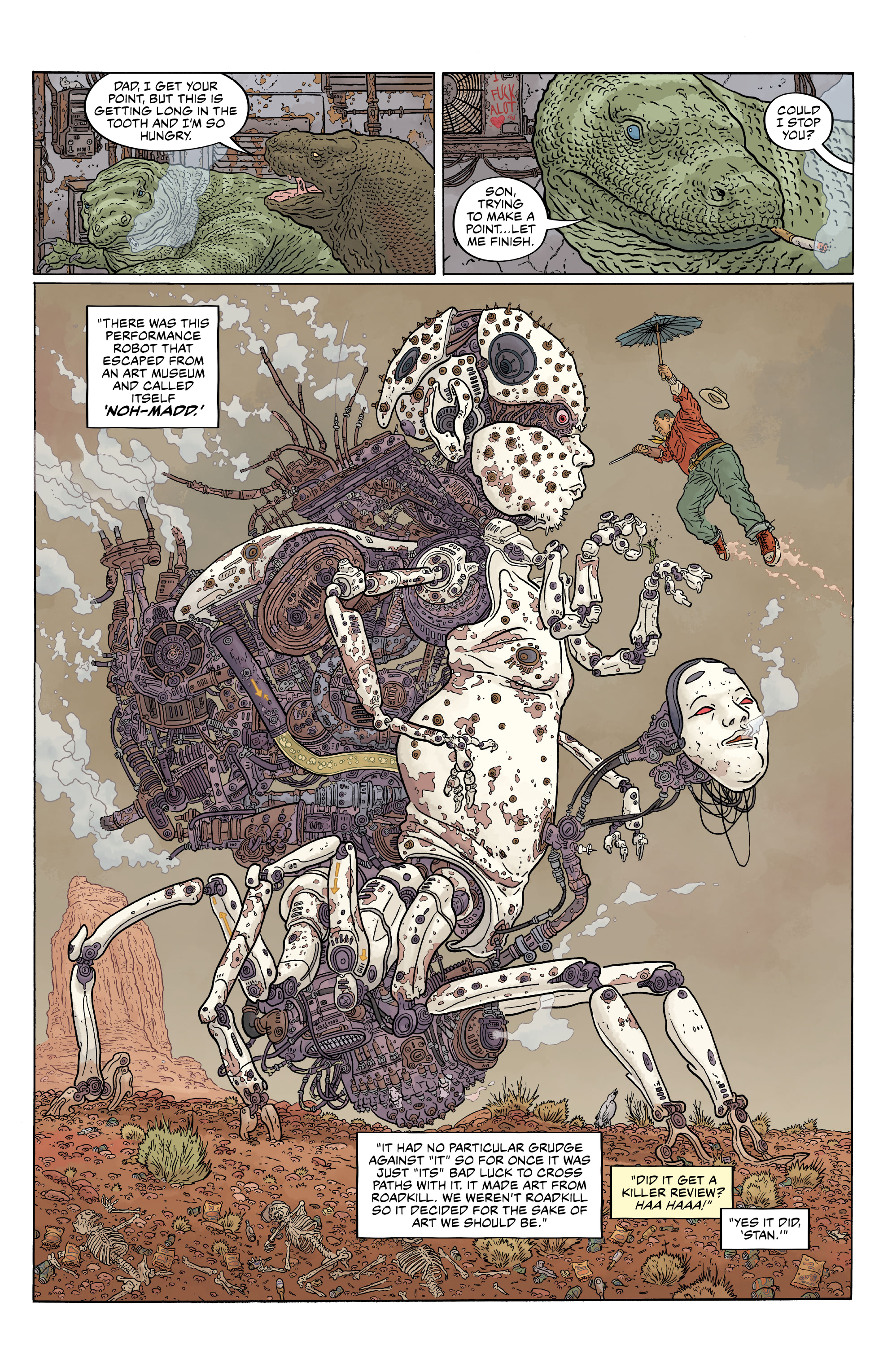 Read online Shaolin Cowboy: Cruel to Be Kin comic -  Issue #4 - 10