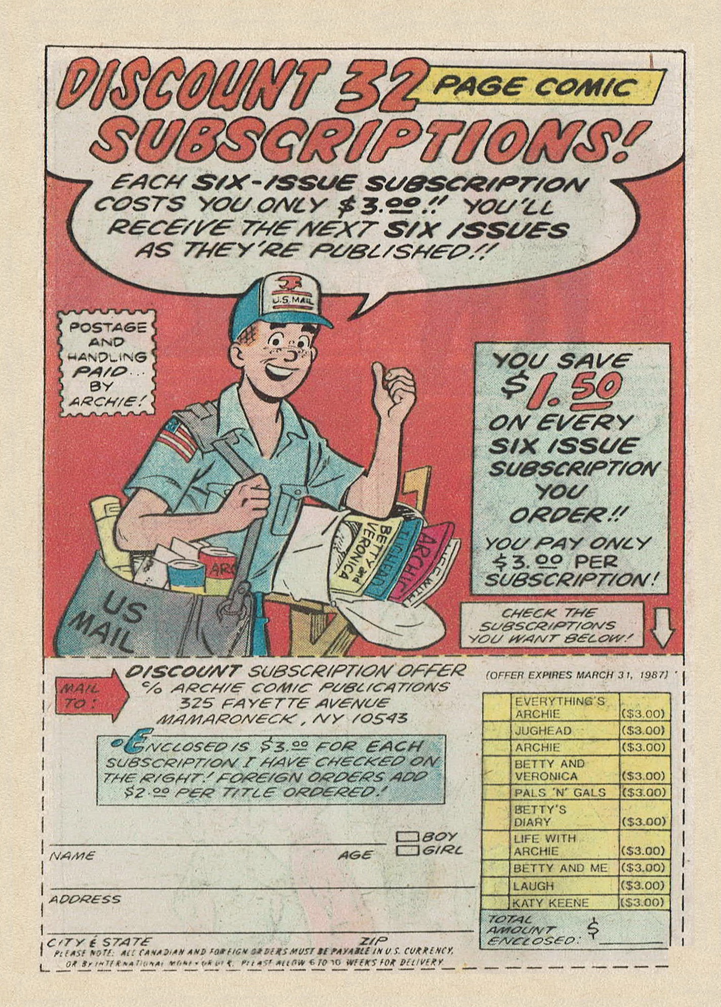 Read online Archie...Archie Andrews, Where Are You? Digest Magazine comic -  Issue #49 - 88