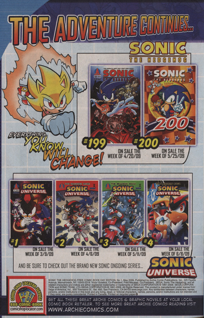 Read online Sonic the Hedgehog Free Comic Book Day Edition comic -  Issue # Special 3 - 34