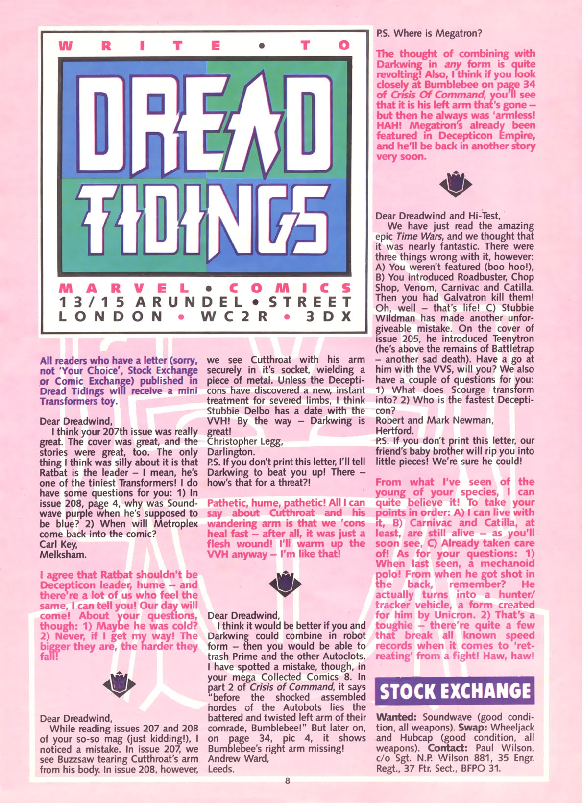 Read online The Transformers (UK) comic -  Issue #217 - 8