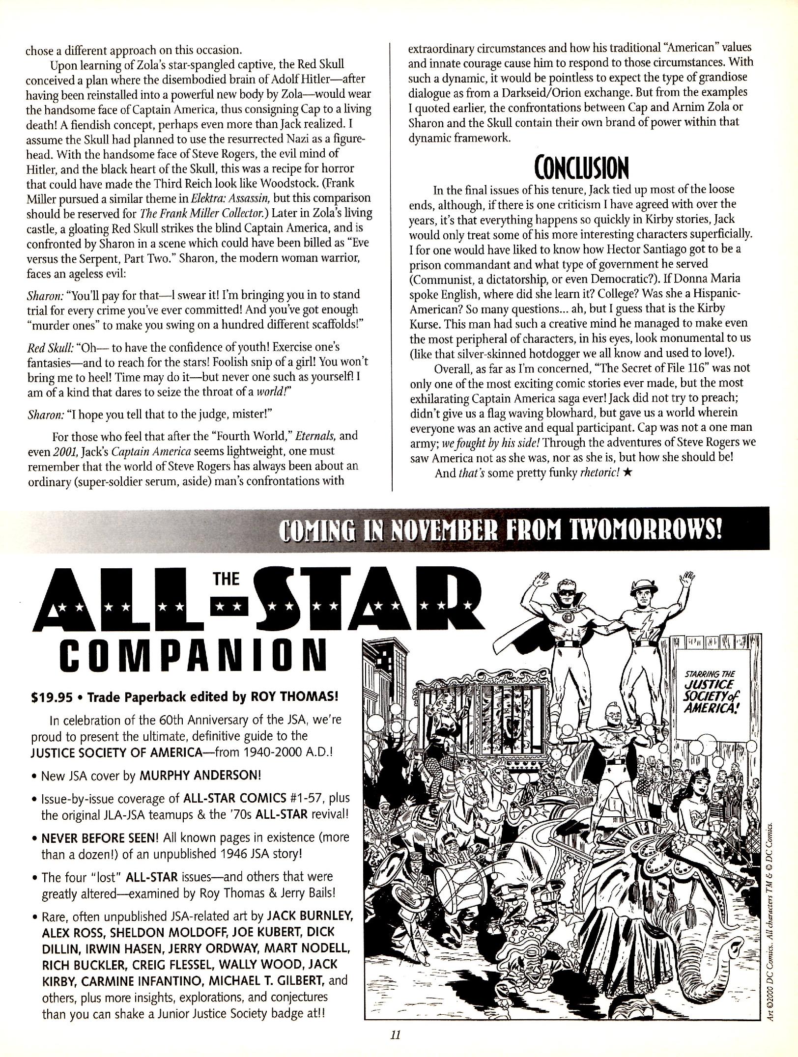 Read online The Jack Kirby Collector comic -  Issue #29 - 11