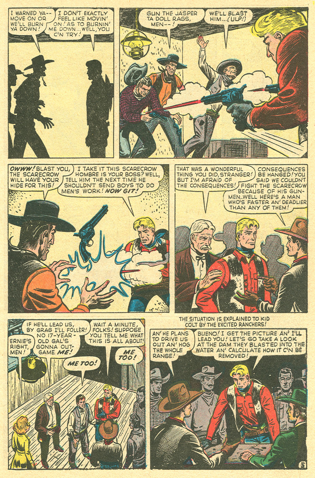 Read online Kid Colt Outlaw comic -  Issue #5 - 7