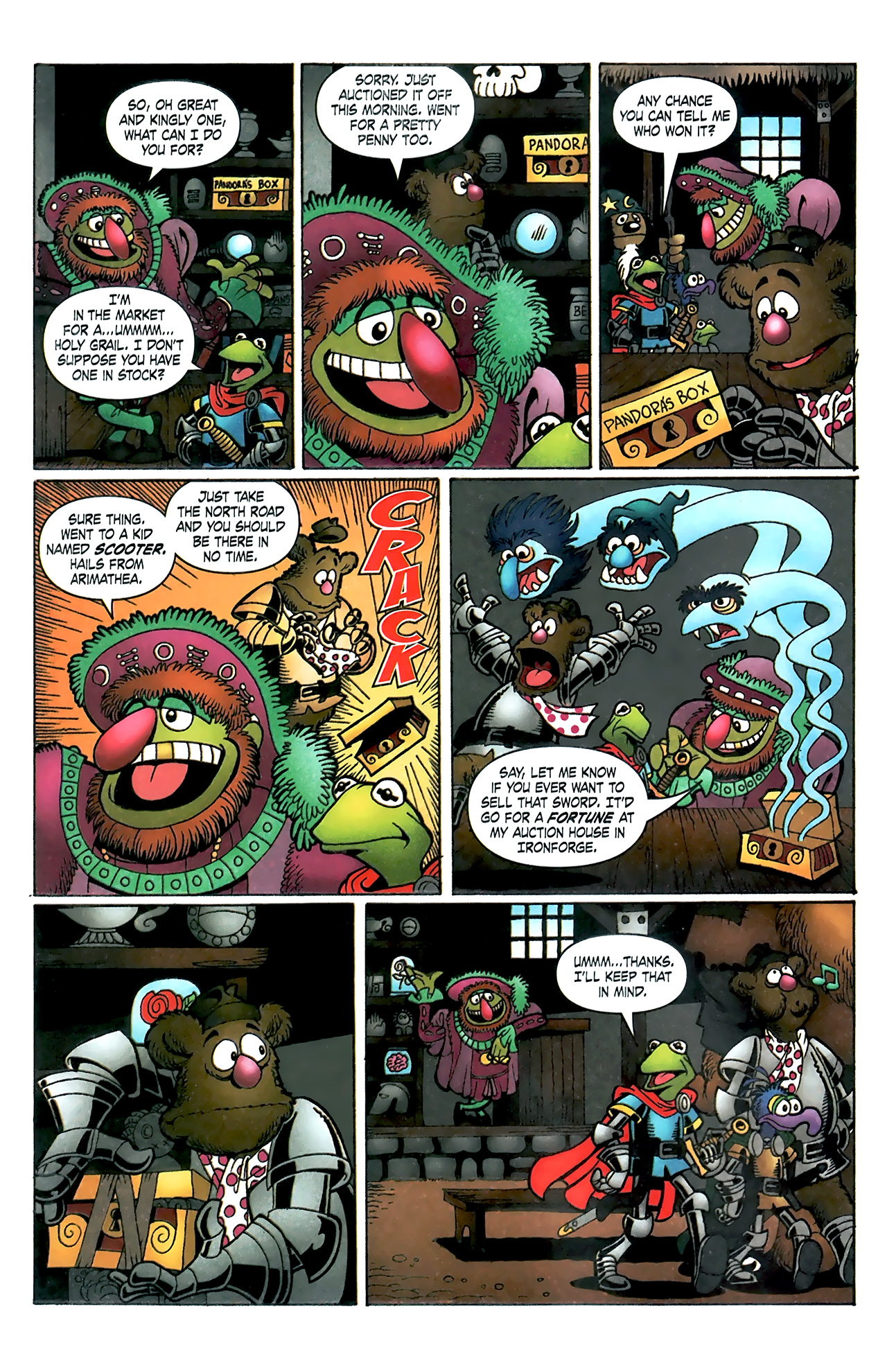 Read online Muppet King Arthur comic -  Issue #3 - 13