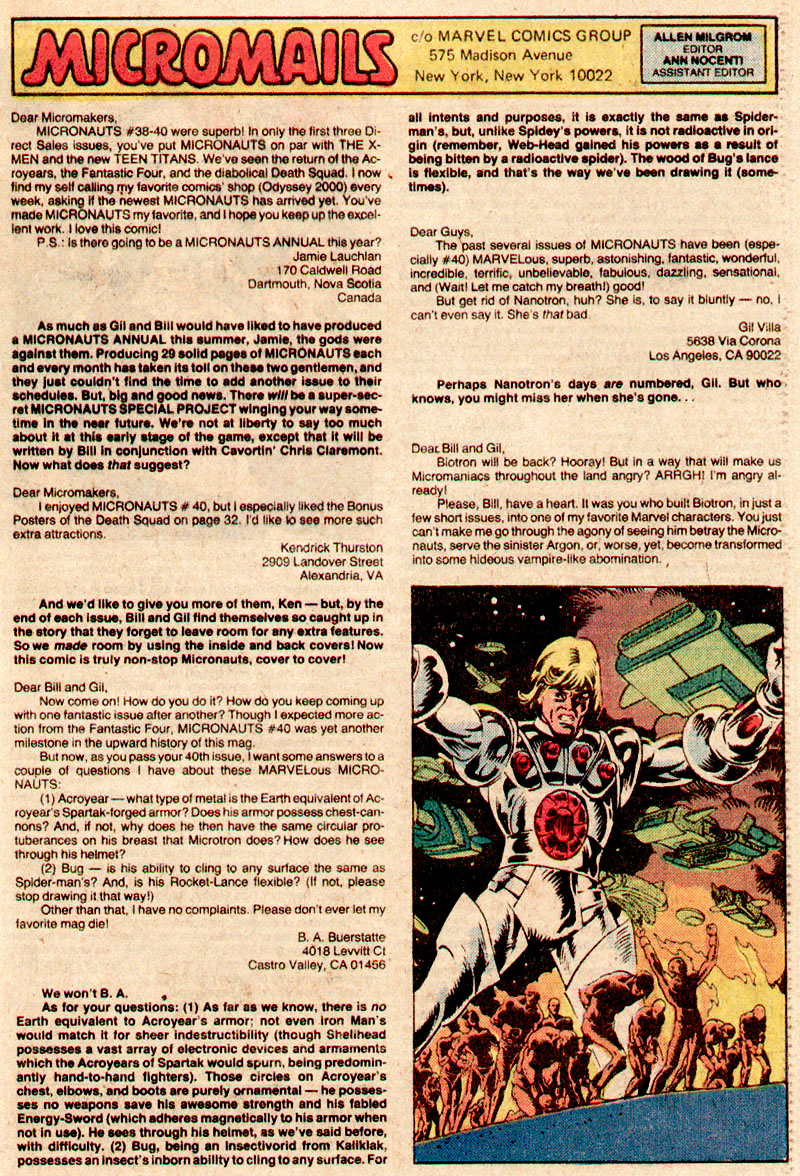 Read online Micronauts (1979) comic -  Issue #45 - 32