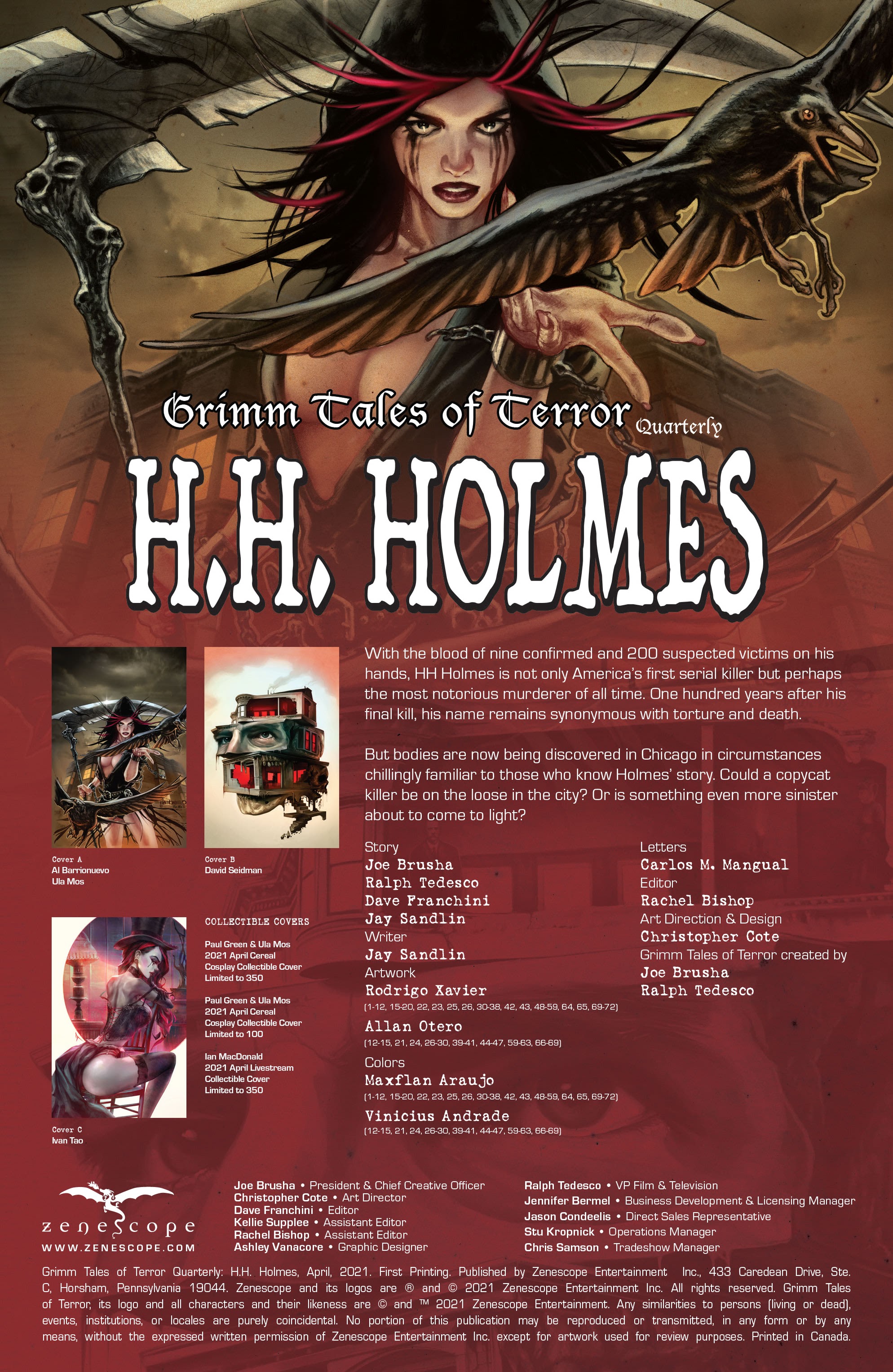 Read online Grimm Tales of Terror Quarterly: H.H. Holmes comic -  Issue # Full - 2