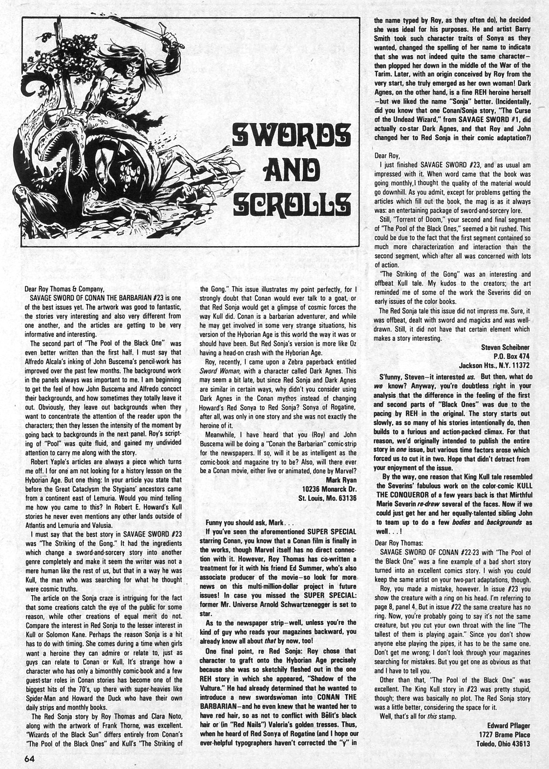 Read online The Savage Sword Of Conan comic -  Issue #27 - 64
