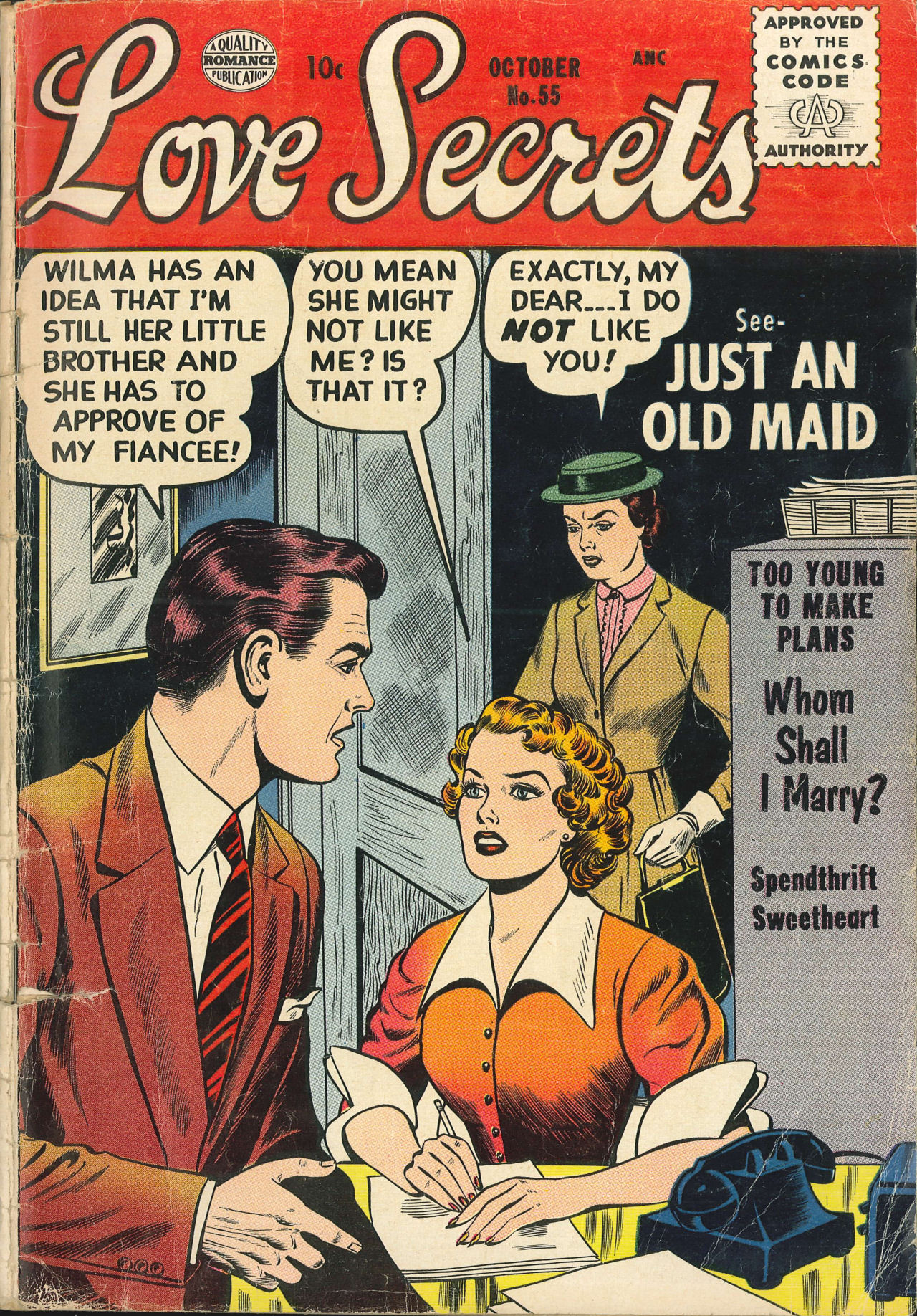 Read online Love Secrets (1953) comic -  Issue #55 - 1