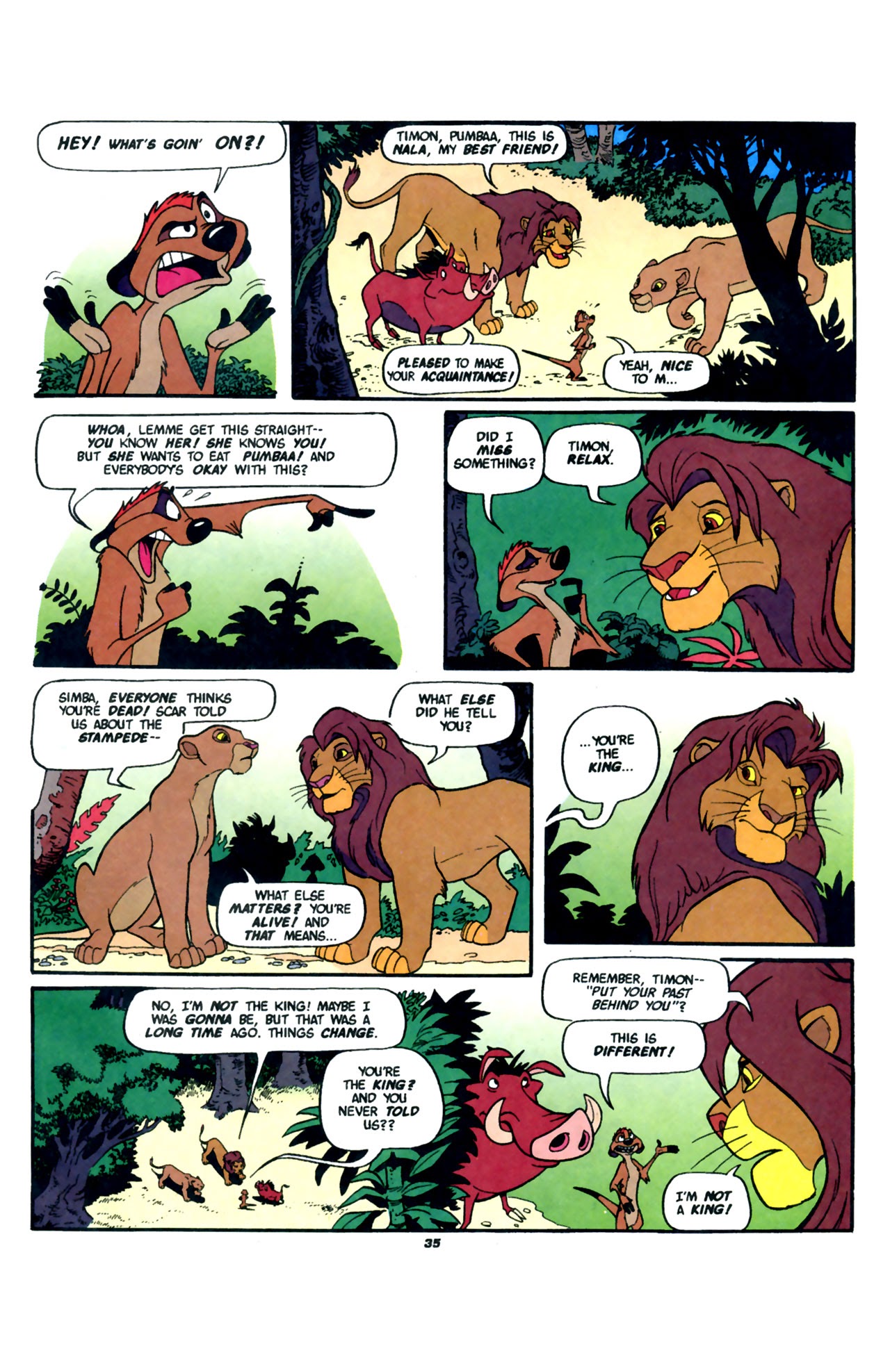 Read online Disney's The Lion King comic -  Issue #1 - 37