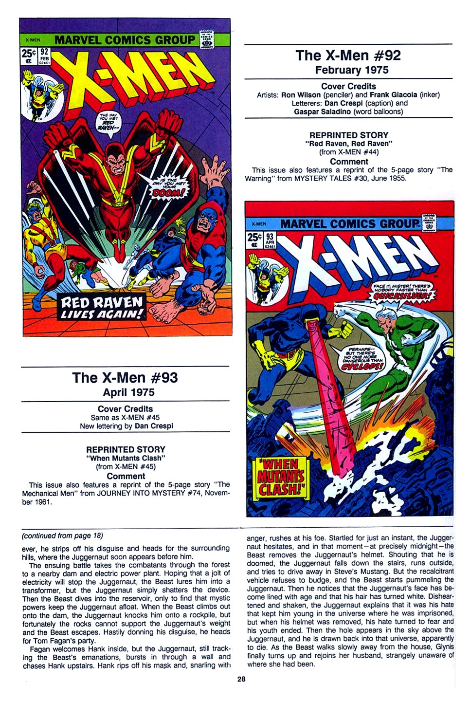 Read online The Official Marvel Index To The X-Men comic -  Issue #4 - 30