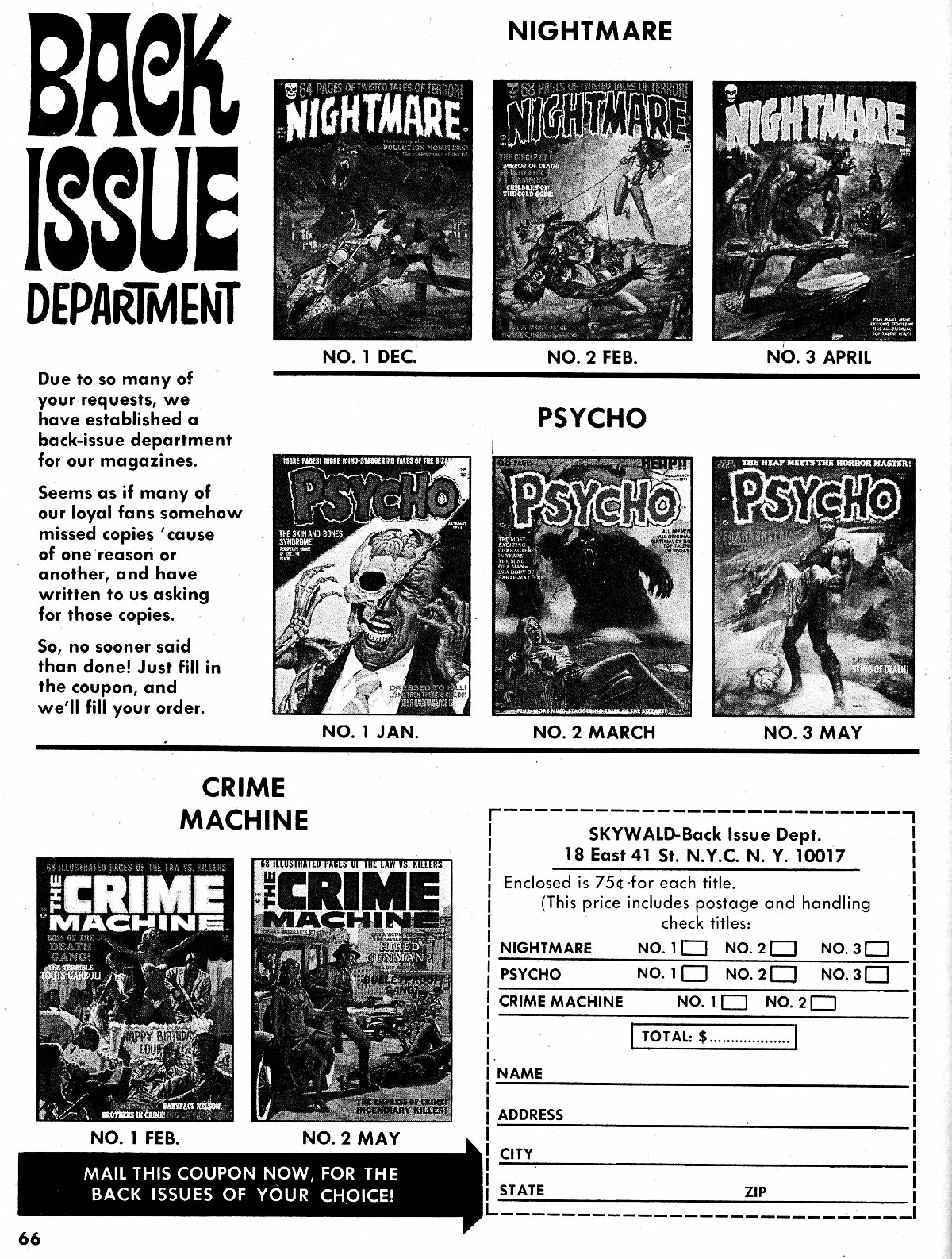 Read online Psycho comic -  Issue #4 - 67