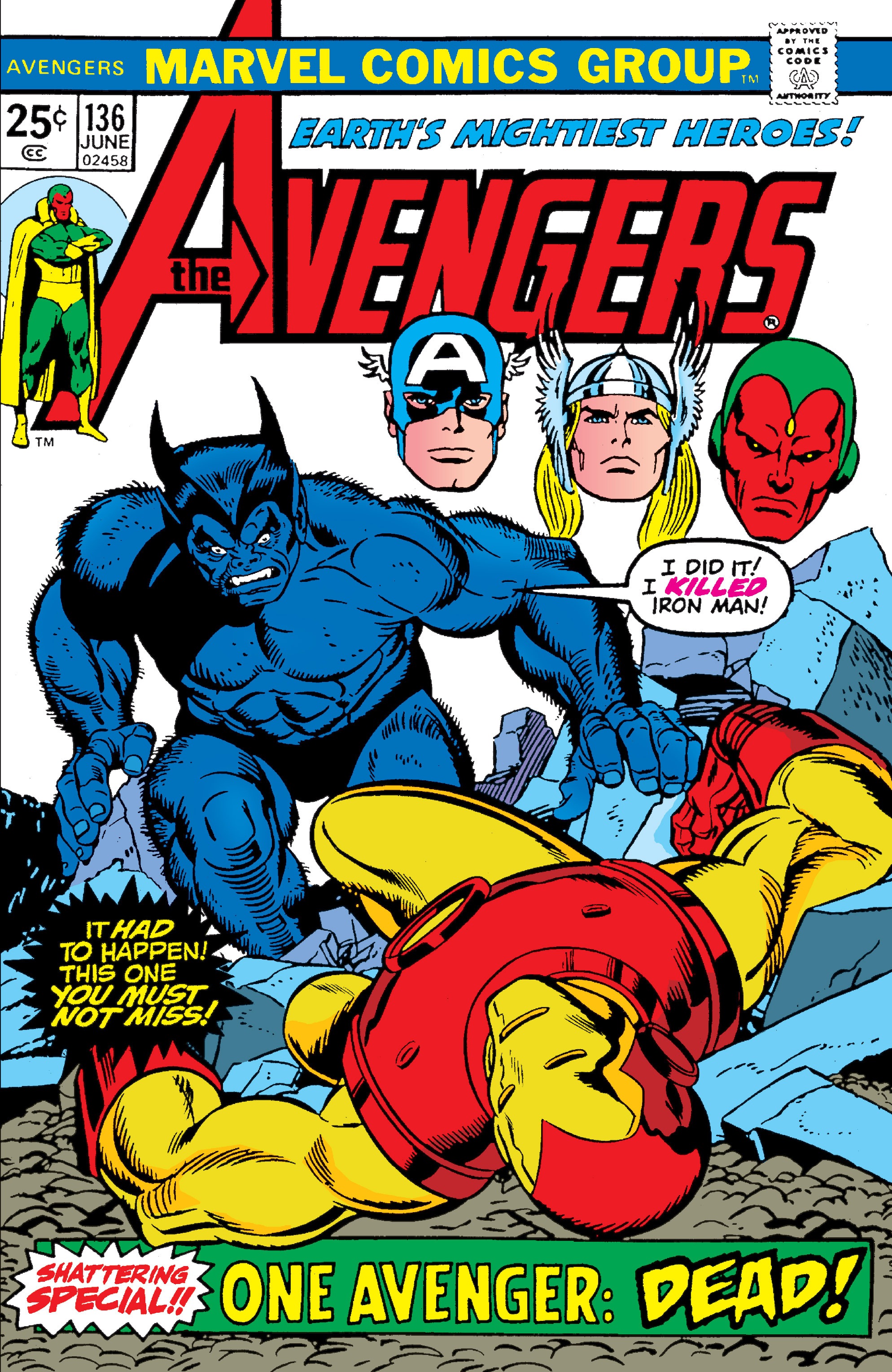 Read online The Avengers (1963) comic -  Issue #136 - 1