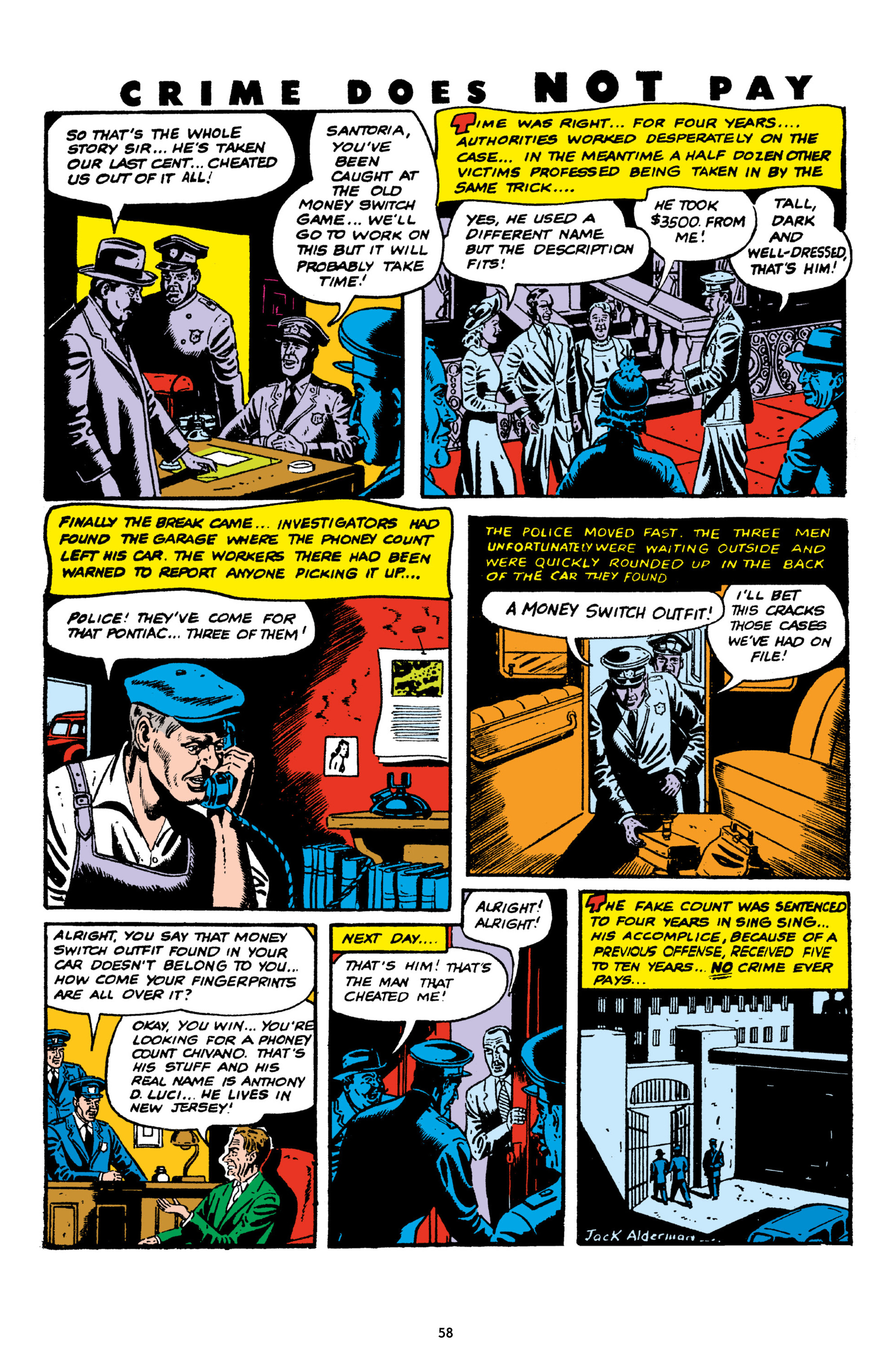 Read online Crime Does Not Pay Archives comic -  Issue # TPB 6 (Part 1) - 60
