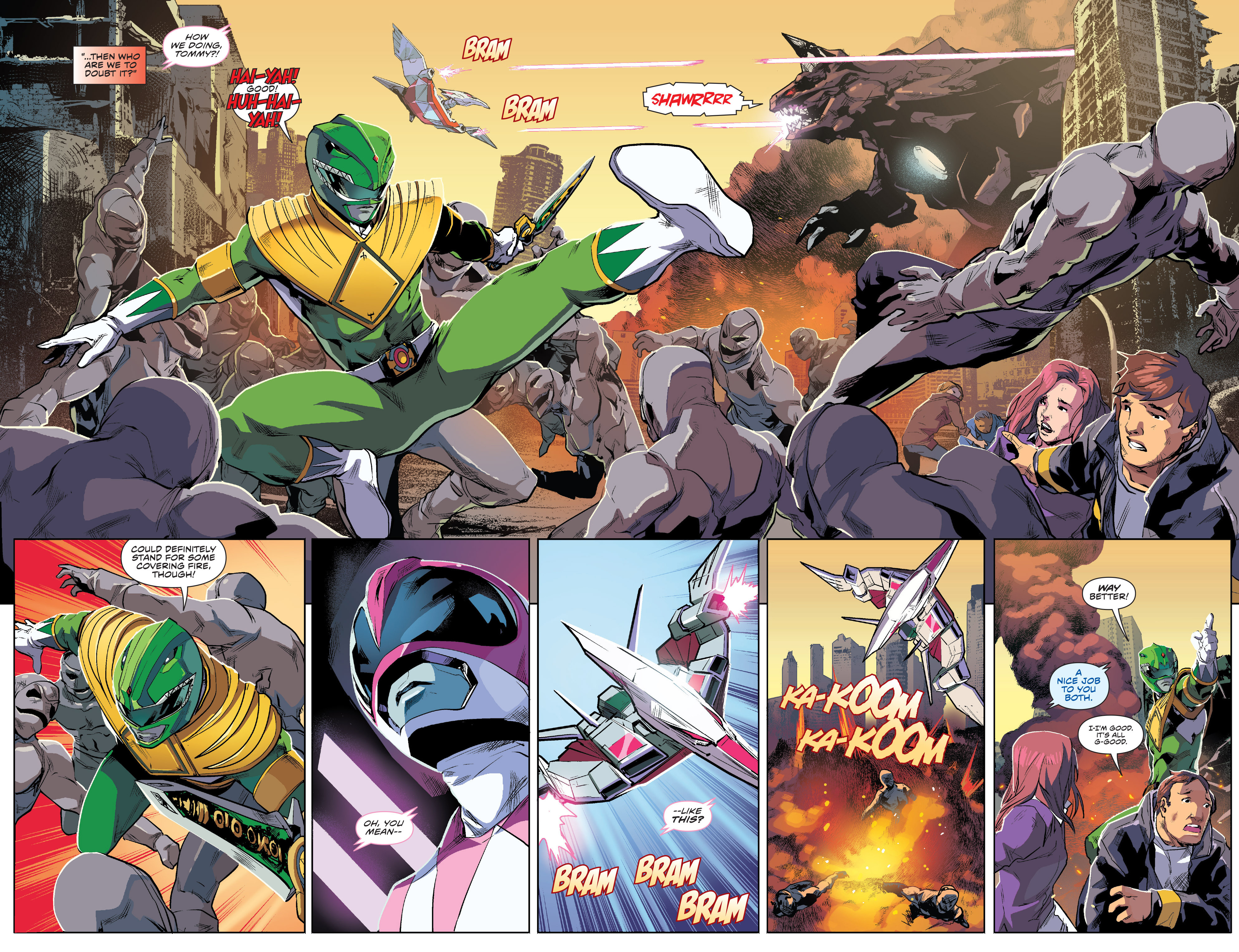 Read online Saban's Power Rangers: Aftershock comic -  Issue # Full - 91
