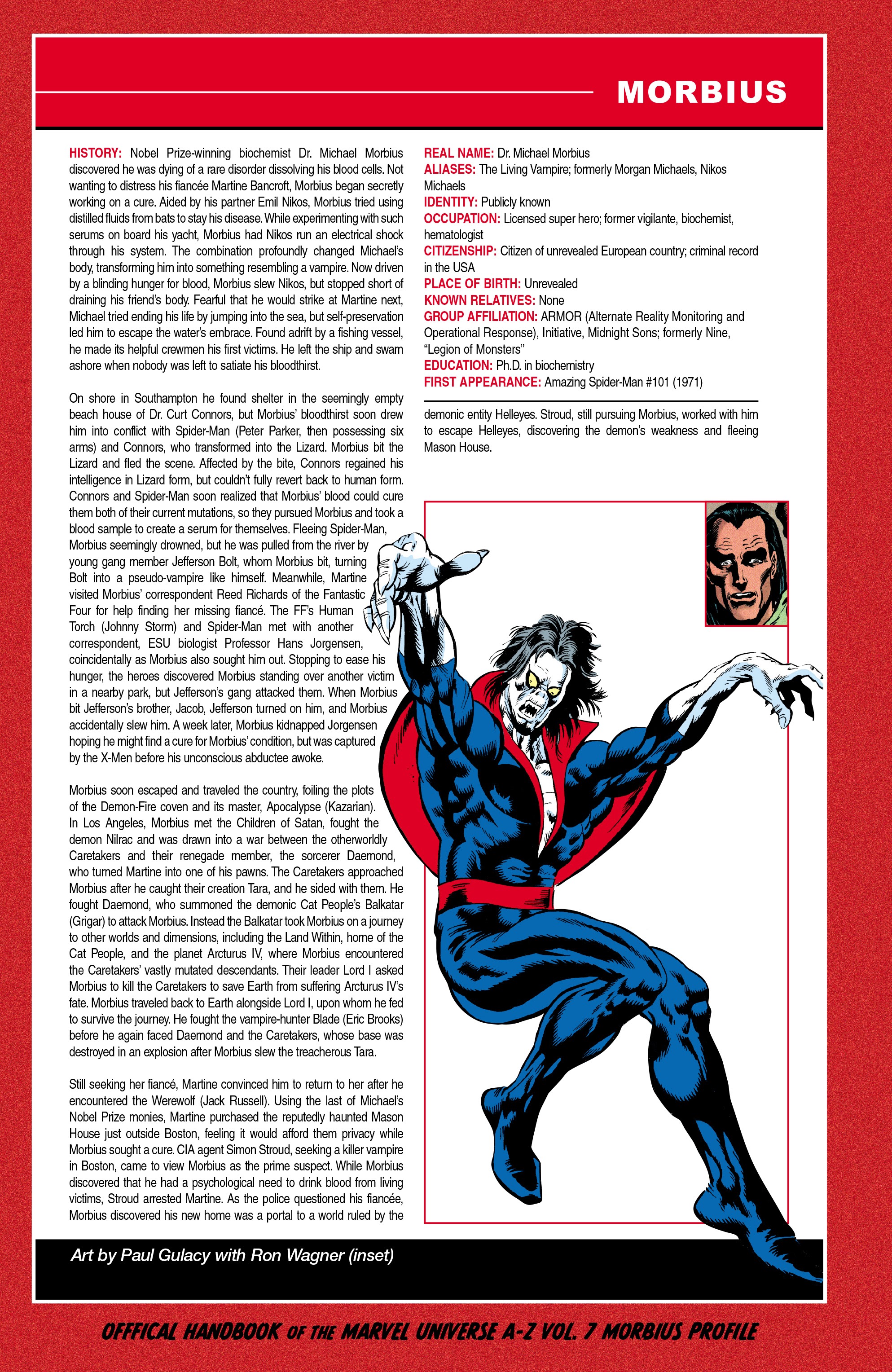 Read online Morbius: Preludes and Nightmares comic -  Issue # TPB - 142