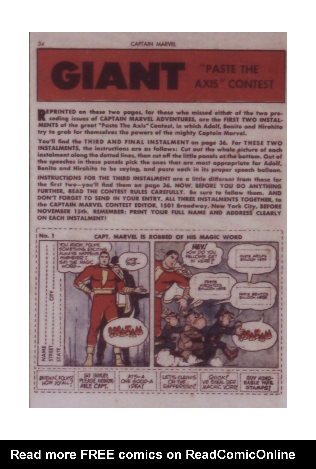 Read online Captain Marvel Adventures comic -  Issue #17 - 34