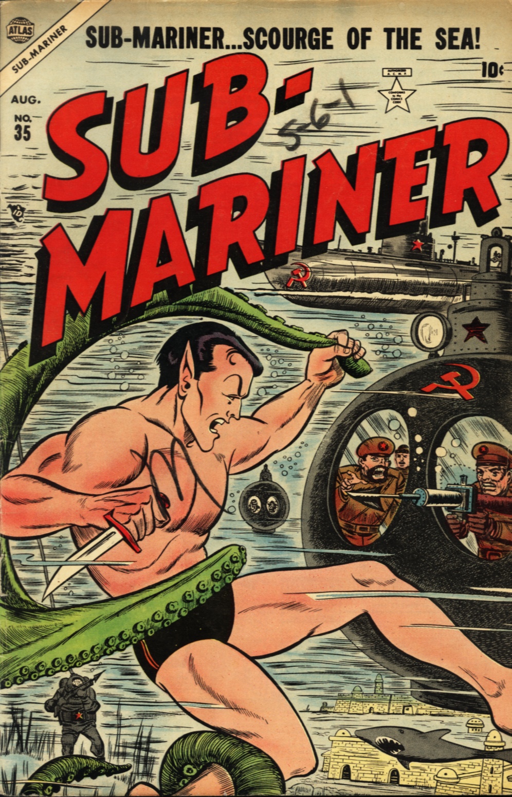 Read online Sub-Mariner Comics comic -  Issue #35 - 1
