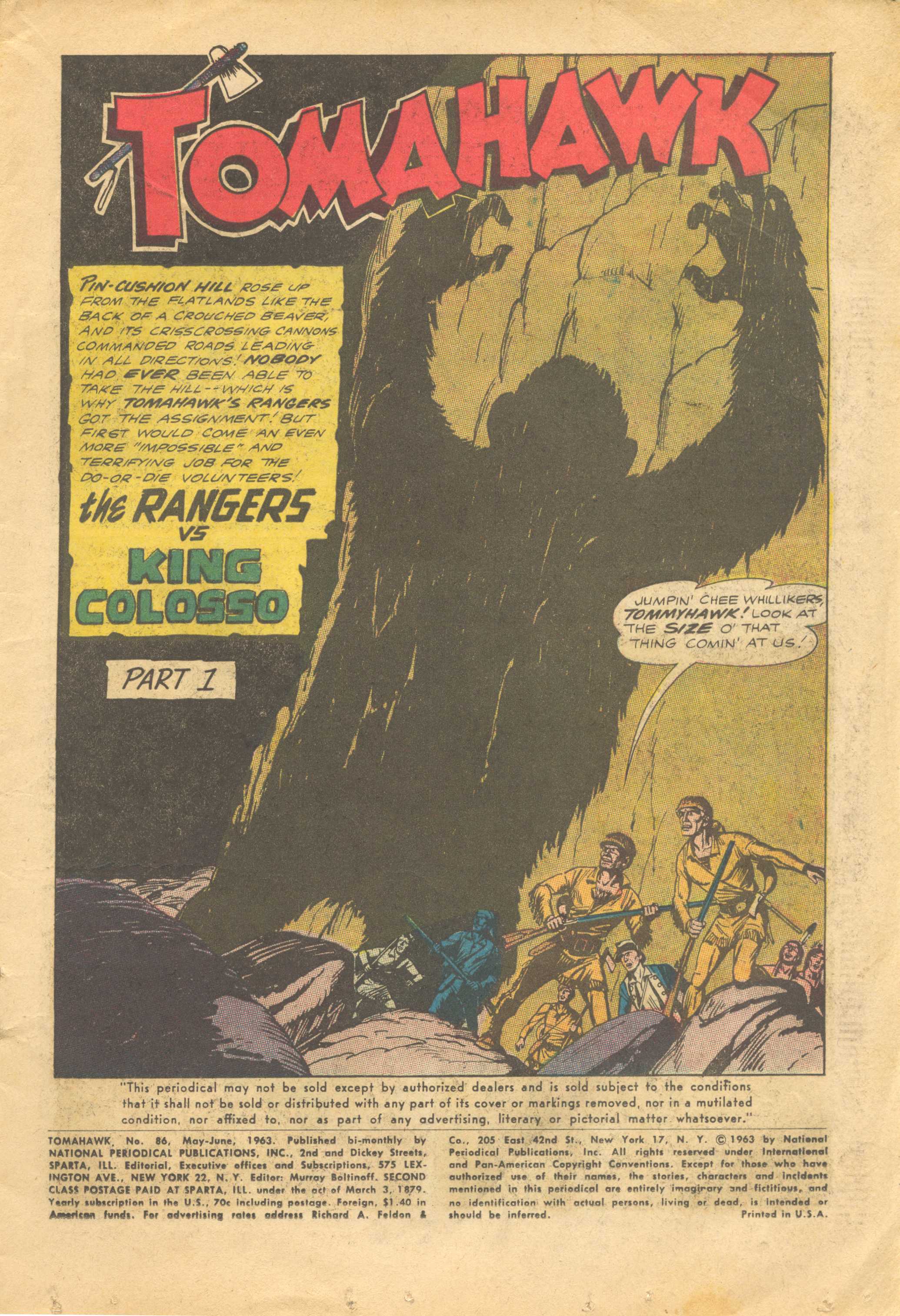 Read online Tomahawk comic -  Issue #86 - 3