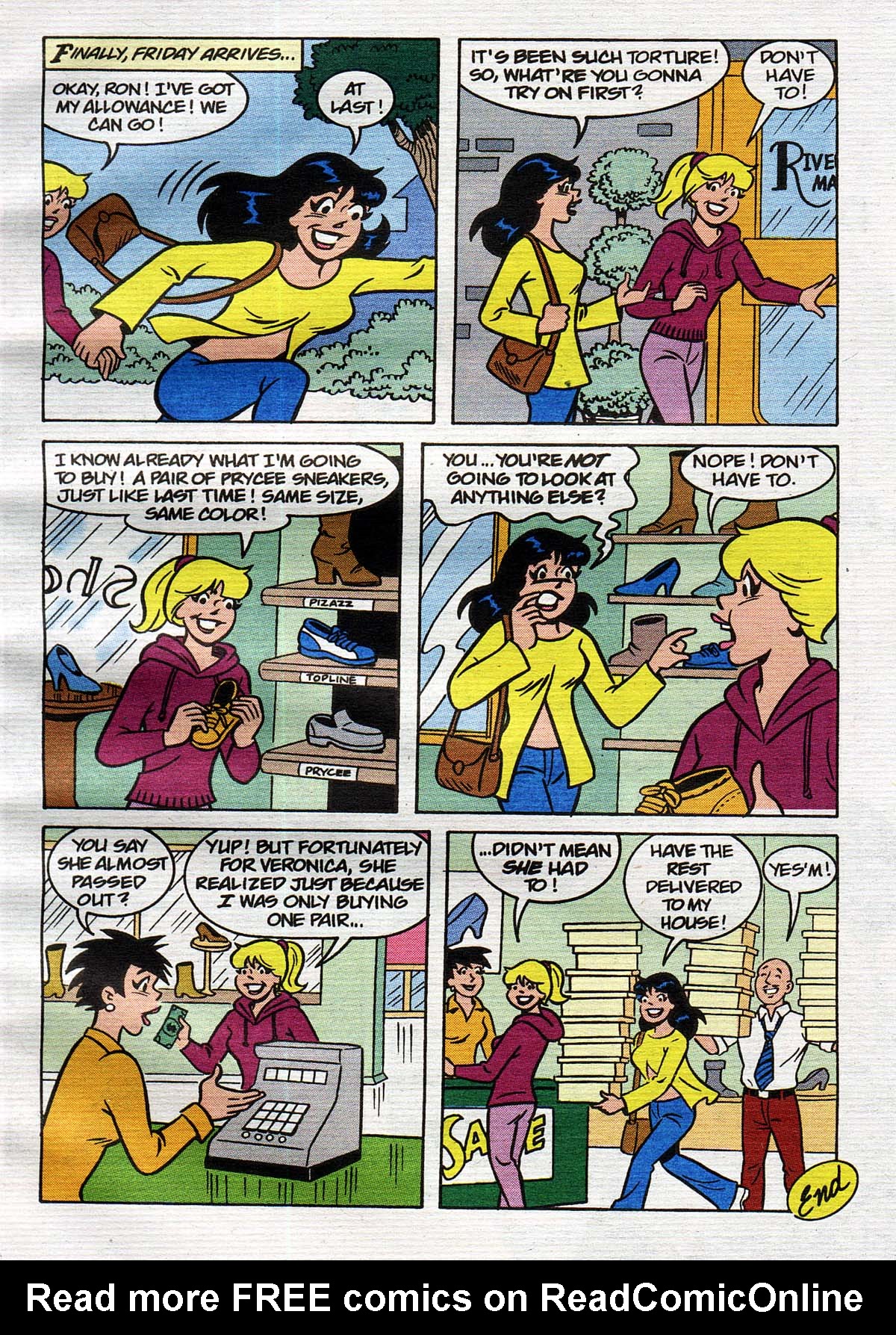 Read online Betty and Veronica Digest Magazine comic -  Issue #151 - 7