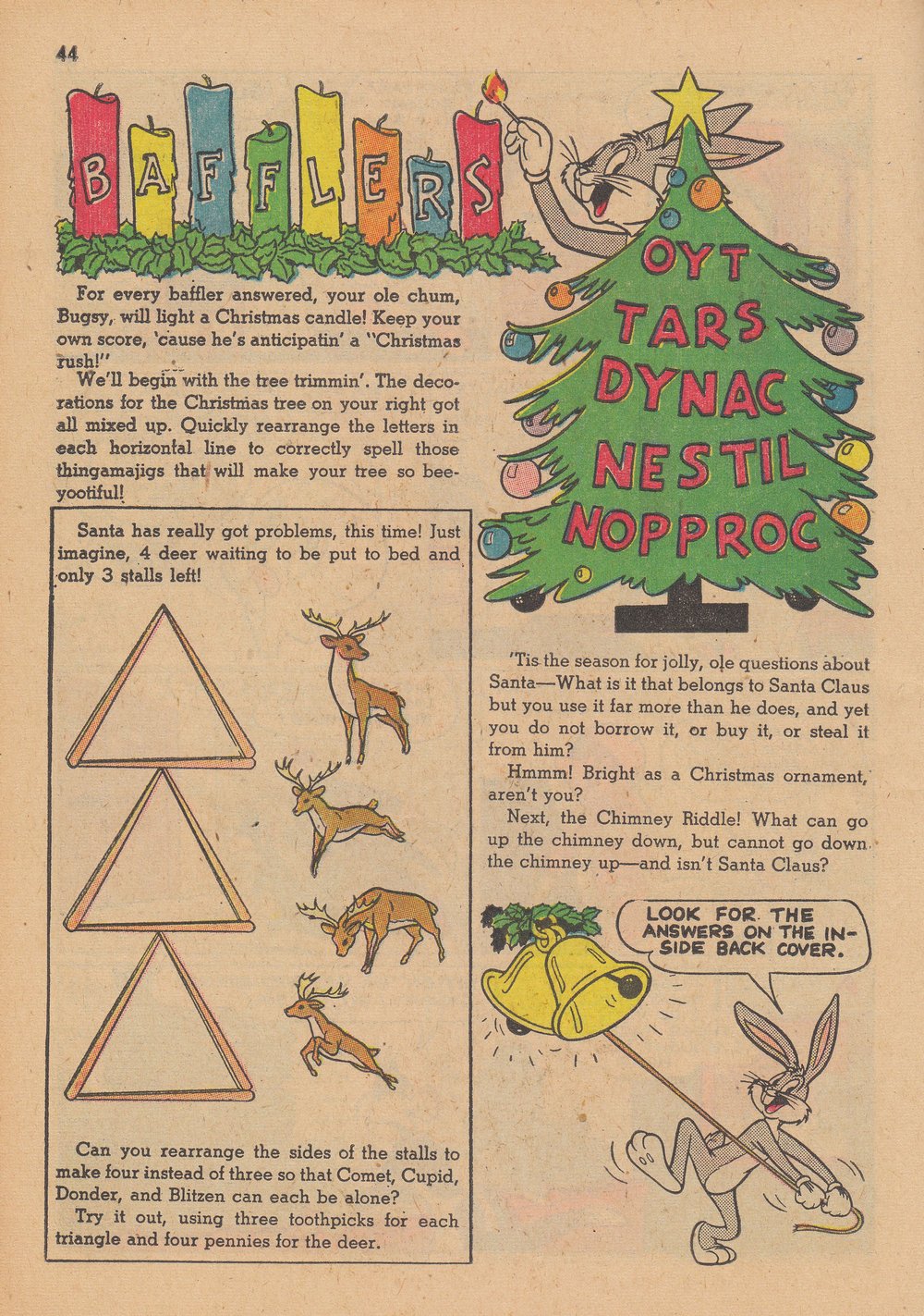 Read online Bugs Bunny's Christmas Funnies comic -  Issue # TPB 2 - 46