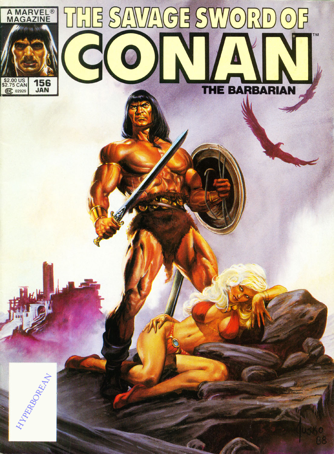 Read online The Savage Sword Of Conan comic -  Issue #156 - 1
