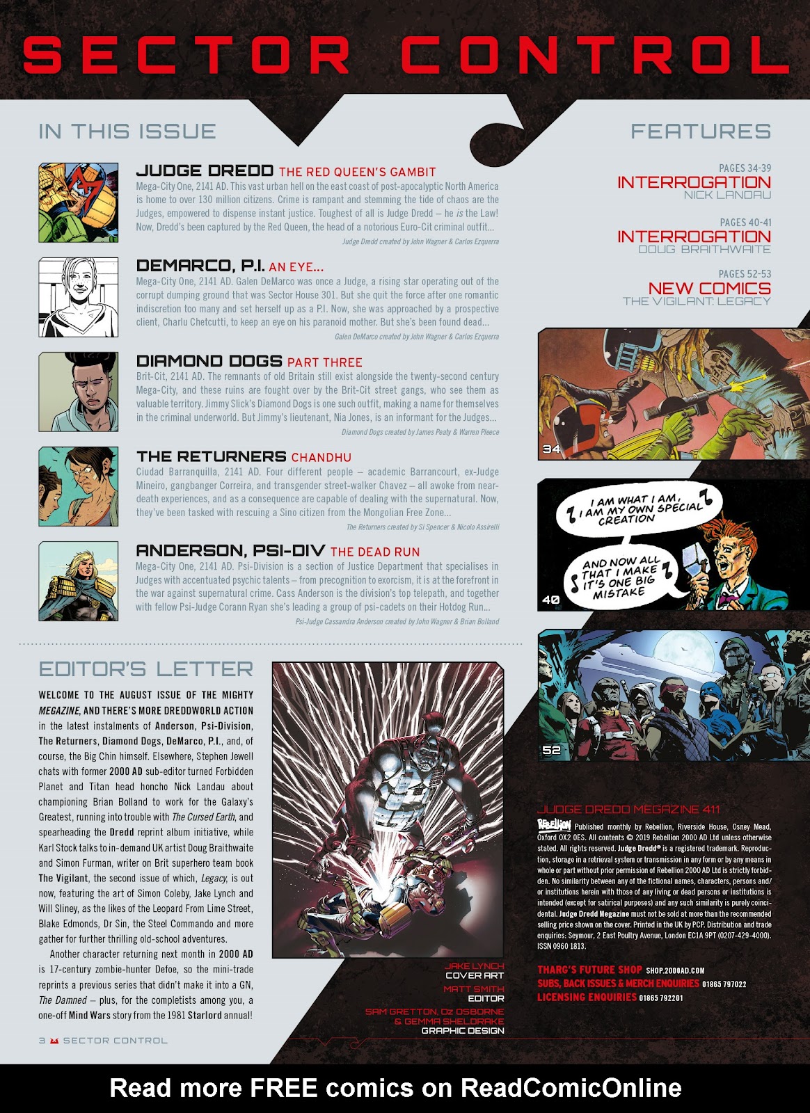 Judge Dredd Megazine (Vol. 5) issue 411 - Page 3