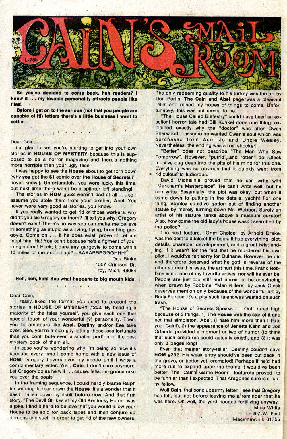 Read online House of Mystery (1951) comic -  Issue #255 - 57