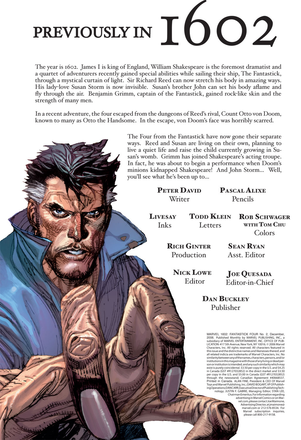 Read online Marvel 1602: Fantastick Four comic -  Issue #2 - 2