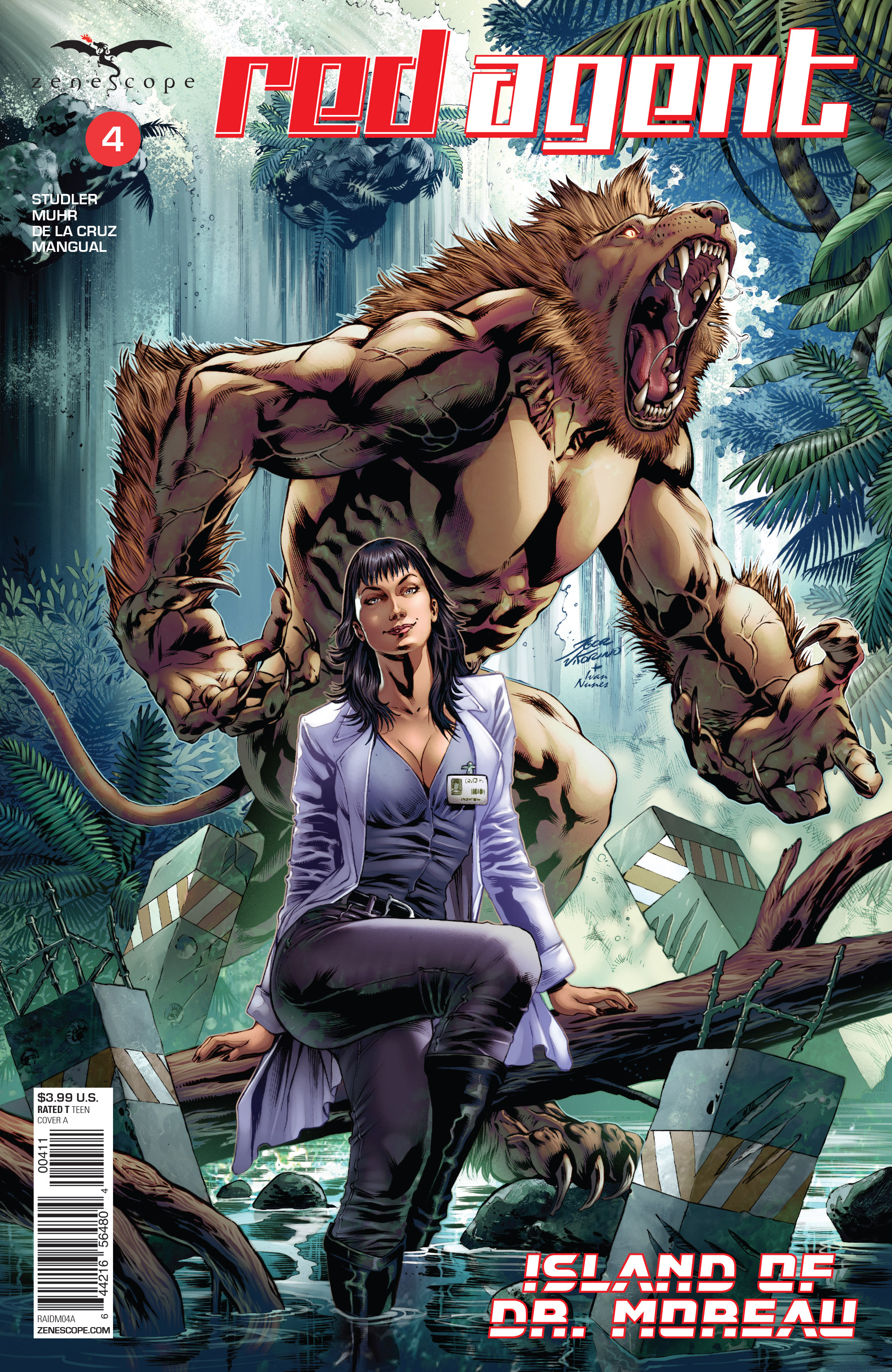 Read online Red Agent: Island of Dr Moreau comic -  Issue #4 - 1