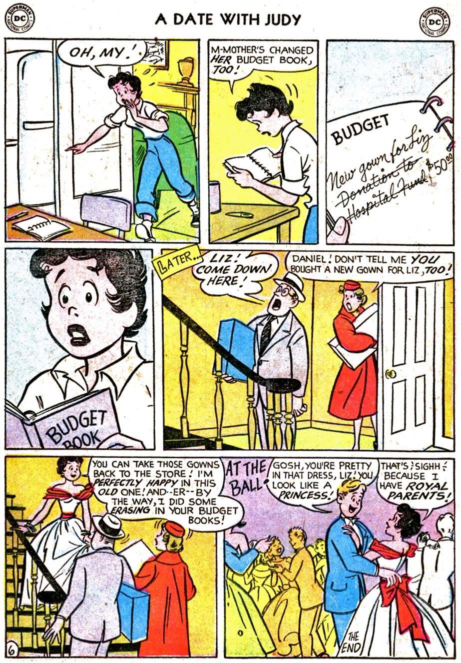 Read online A Date with Judy comic -  Issue #47 - 22
