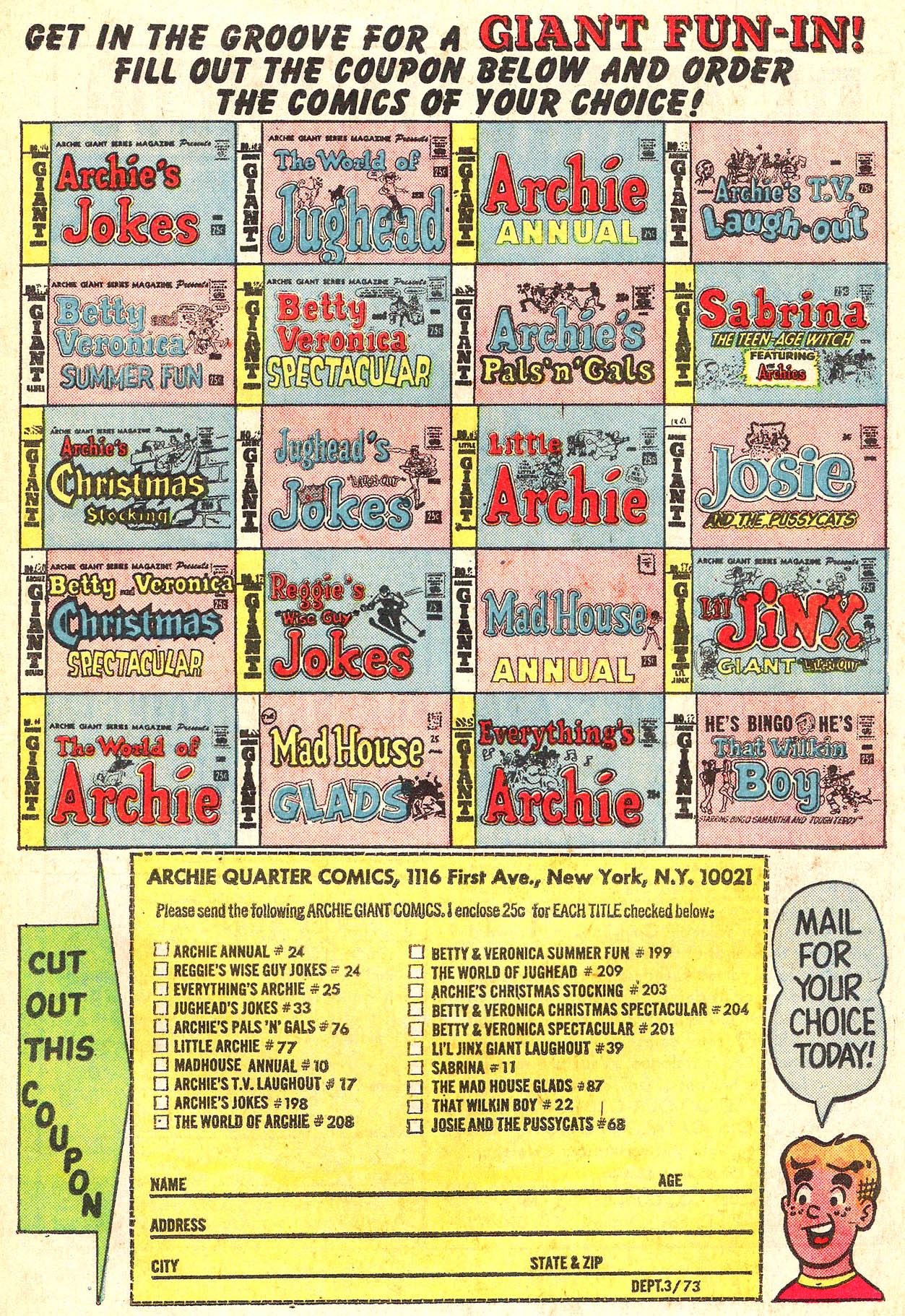 Read online Jughead (1965) comic -  Issue #214 - 11