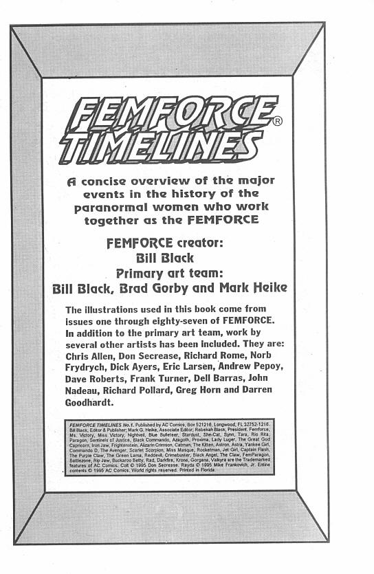 Read online Femforce: Timelines comic -  Issue #1 - 3