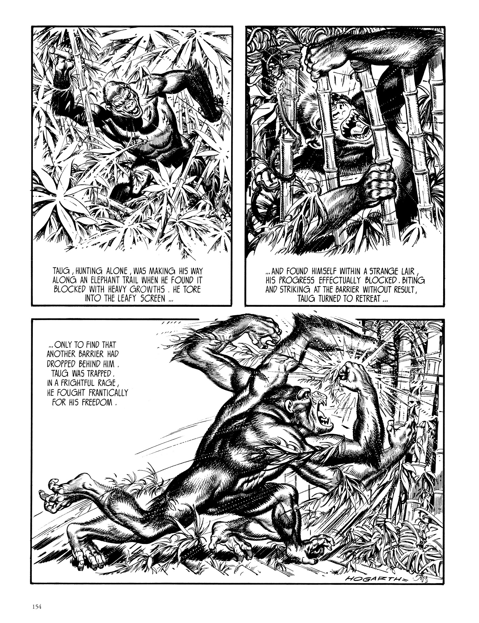 Read online Edgar Rice Burroughs' Tarzan: Burne Hogarth's Lord of the Jungle comic -  Issue # TPB - 153