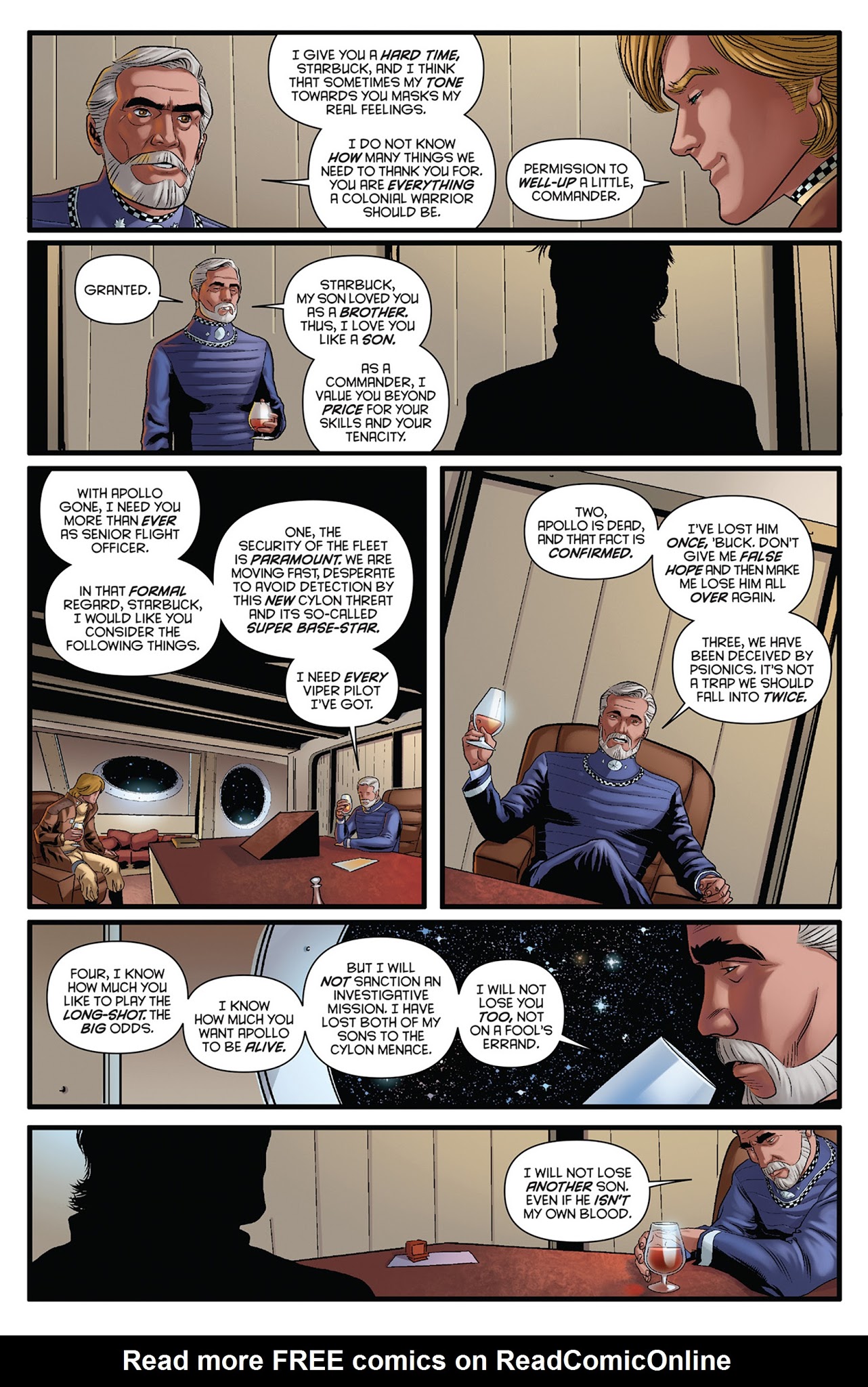 Read online Classic Battlestar Galactica: The Death of Apollo comic -  Issue #3 - 6