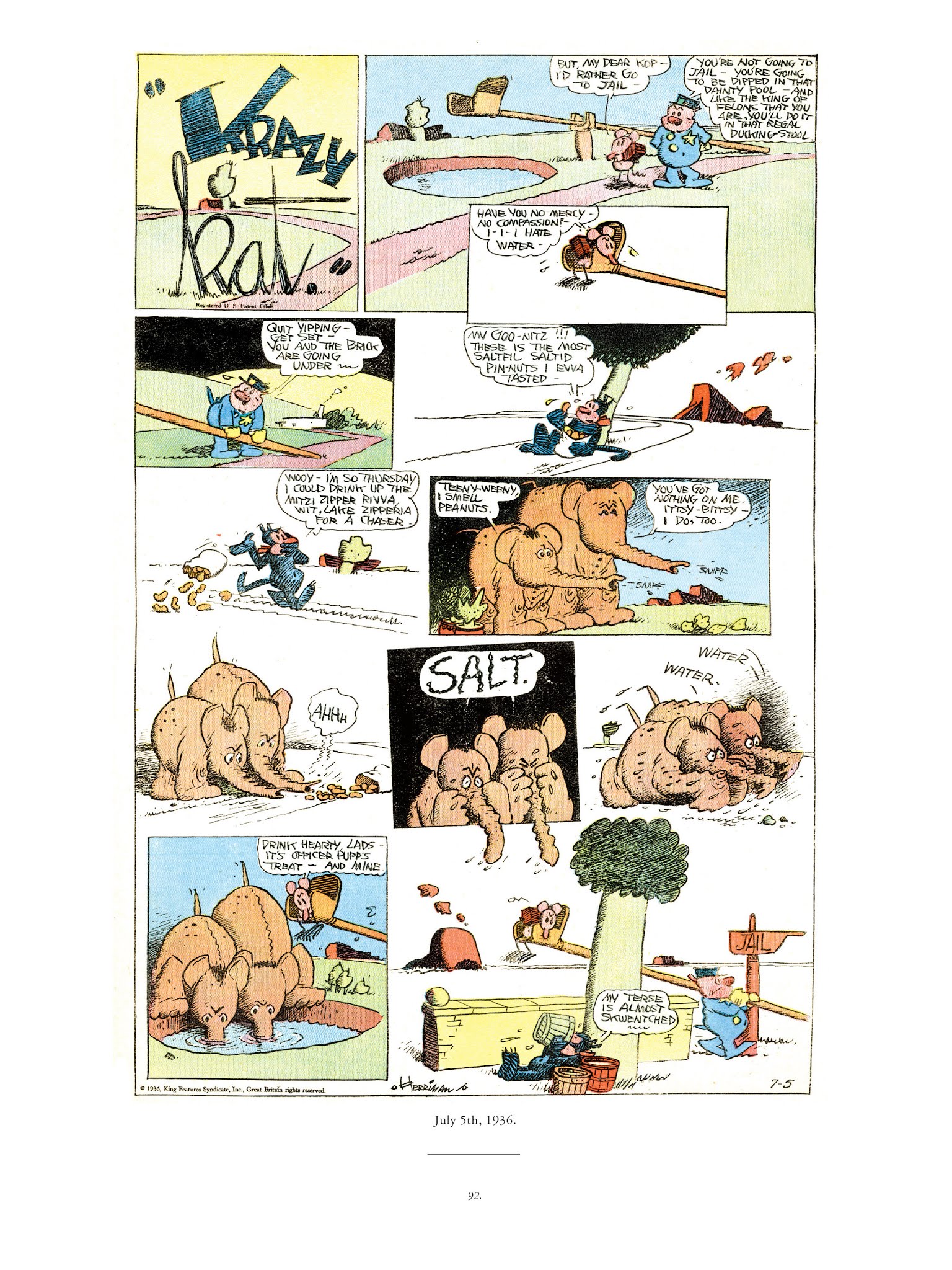 Read online Krazy & Ignatz comic -  Issue # TPB 9 - 90