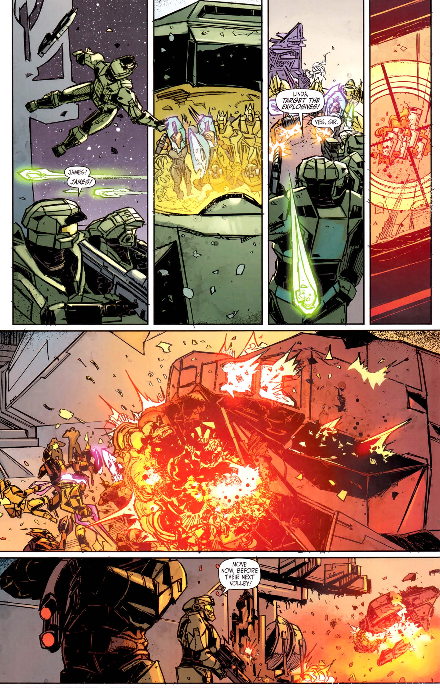 Read online Halo: Fall Of Reach - Invasion comic -  Issue #3 - 26